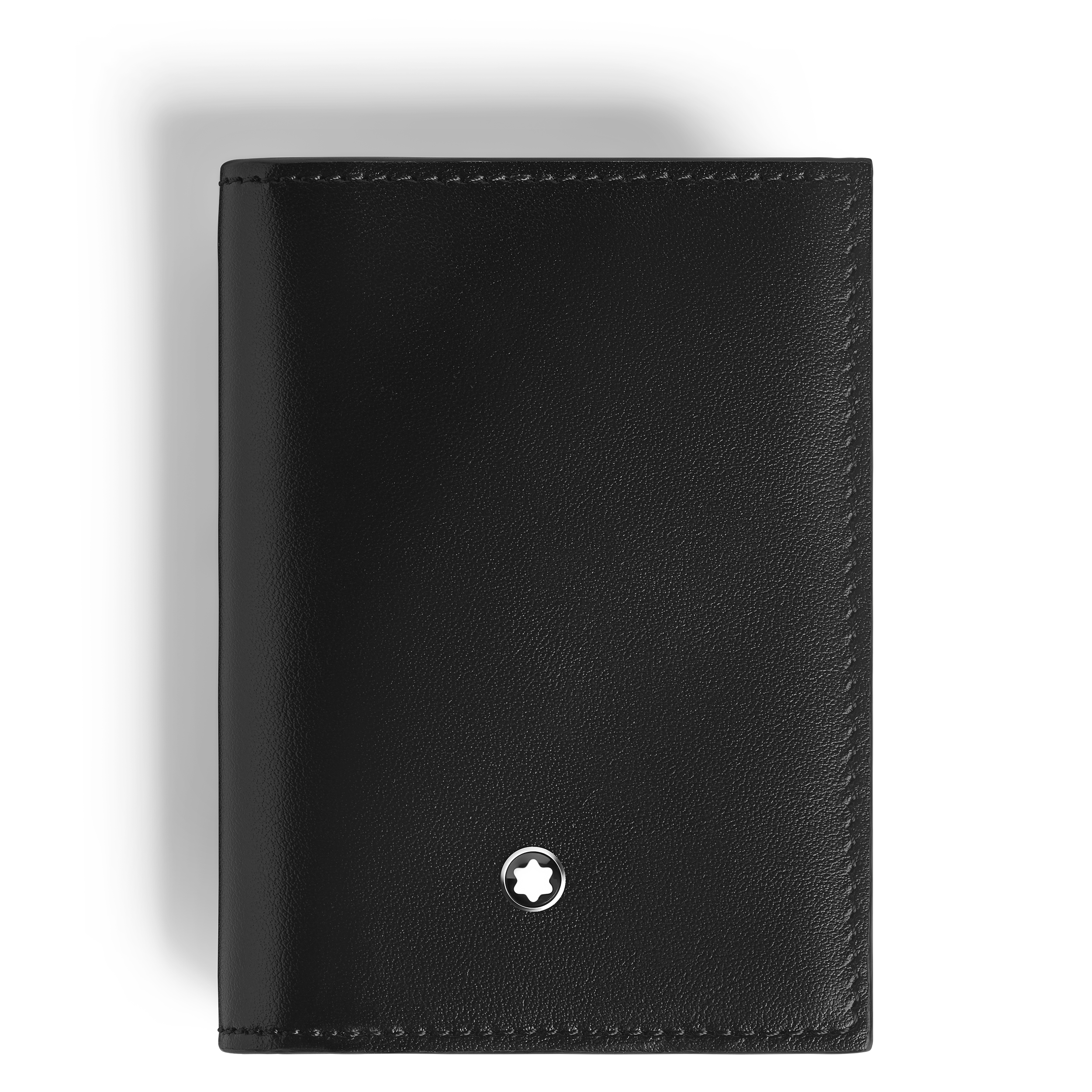 Montblanc - Card Holder 4Cc In Meisterstück Leather - Leather - Mb221304 - Card Holders   Black/Blue