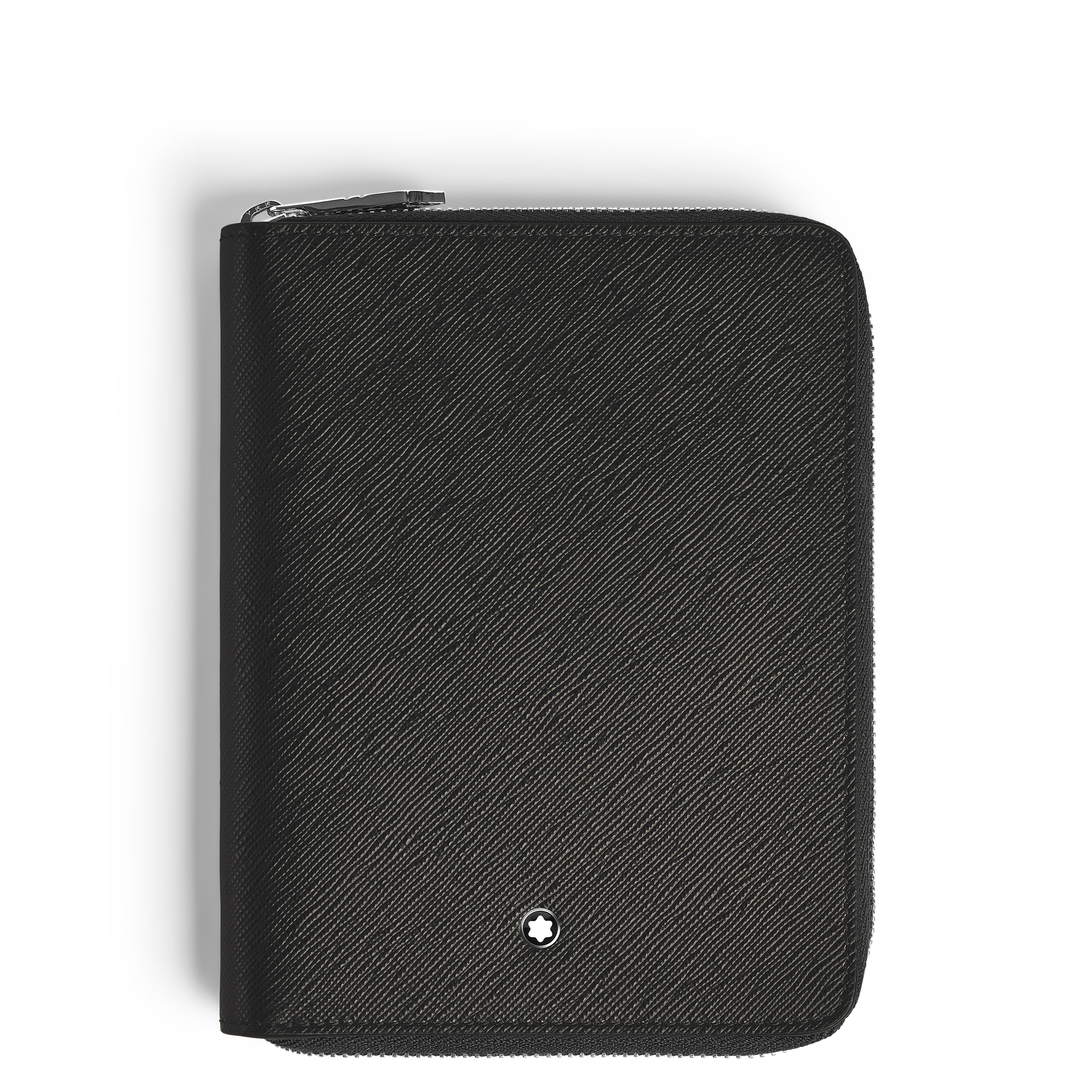 Montblanc - 5-Pen Pouch With Zip In Sartorial Leather - Leather - Mb220372 - Pen Pouches   Black
