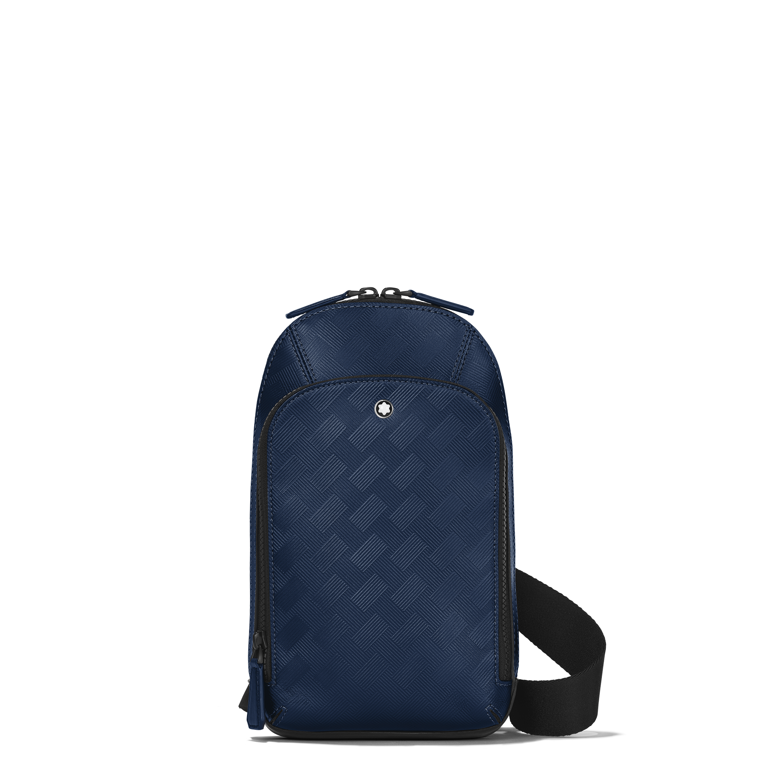Montblanc - Medium On-Body Bag In Extreme Leather - Leather - Mb198051 - Sling Bags   Ink Blue
