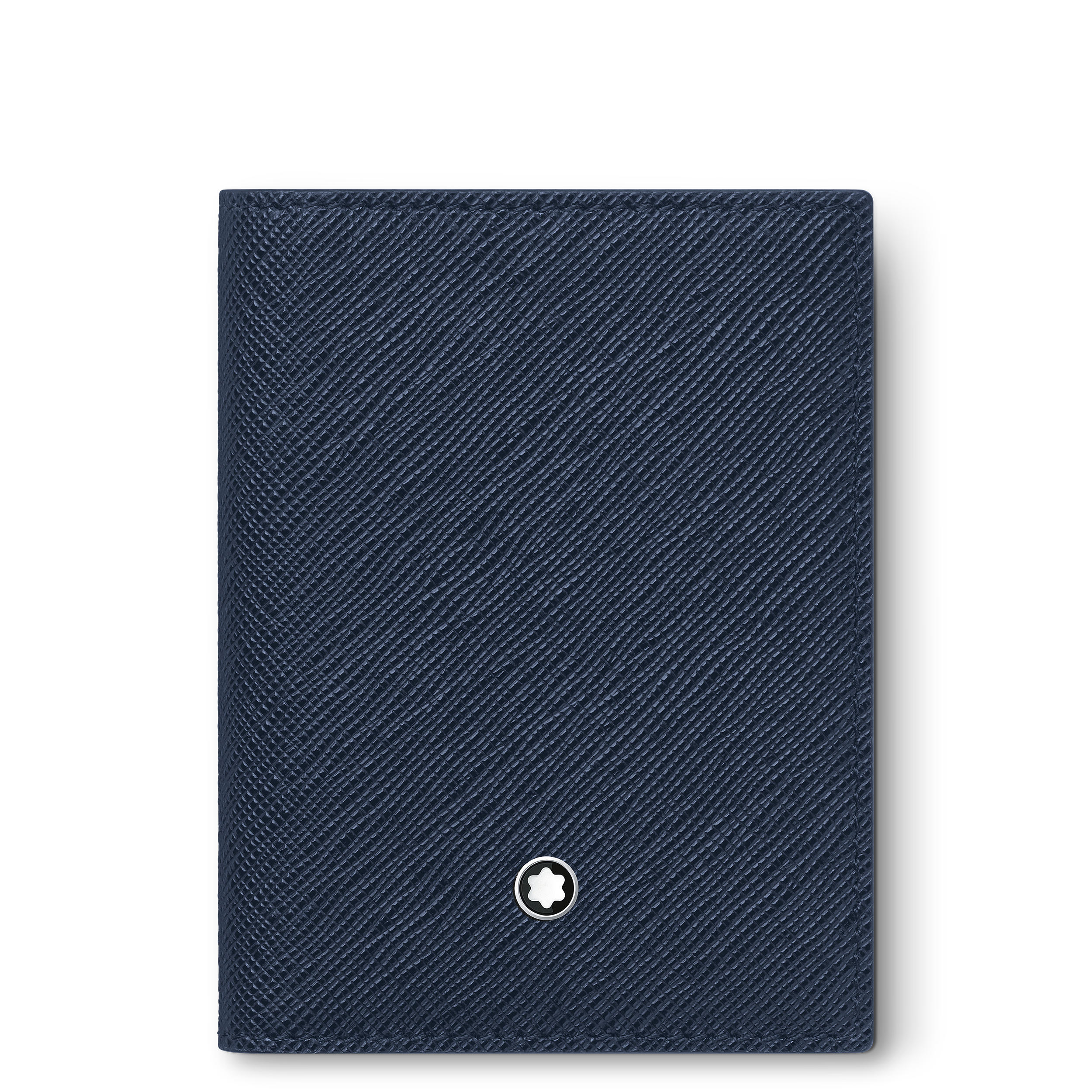 Montblanc - Card Holder 4Cc In Sartorial Leather - Mb131723 - Card Holders   Ink Blue
