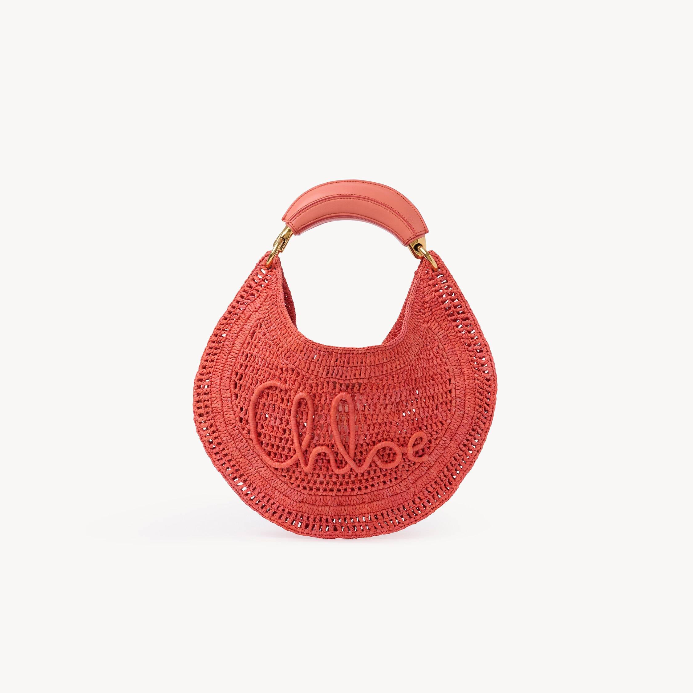 Chloé Summer Banana hobo bag in raffia