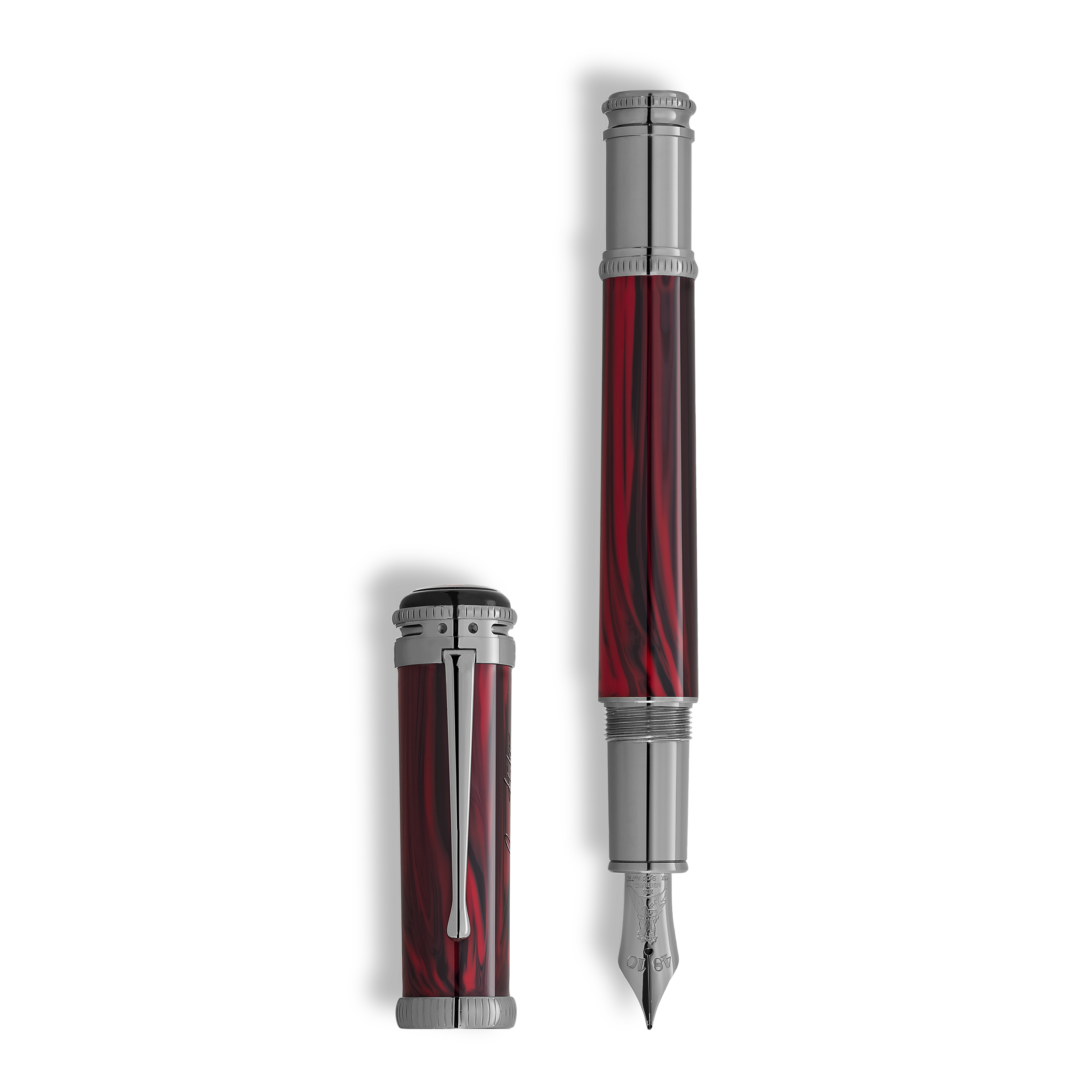 Montblanc - Writers Edition Homage To Bram Stoker Limited Edition Fountain Pen - Precious Resin - Mb133417 - Fountain Pens   Red