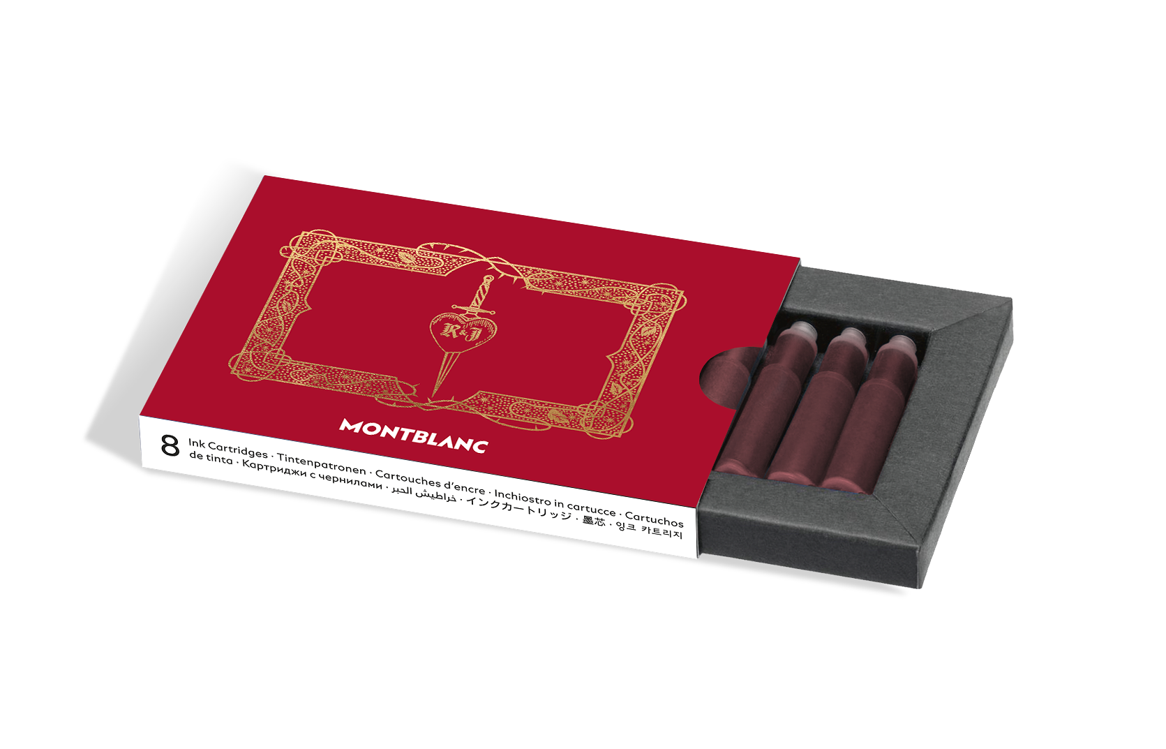  Montblanc - Cartucce Di Inchiostro, Meisterstück Romeo E Giulietta, Verona Red - Rosso - Mb136806 - Inchiostro In Cartucce 