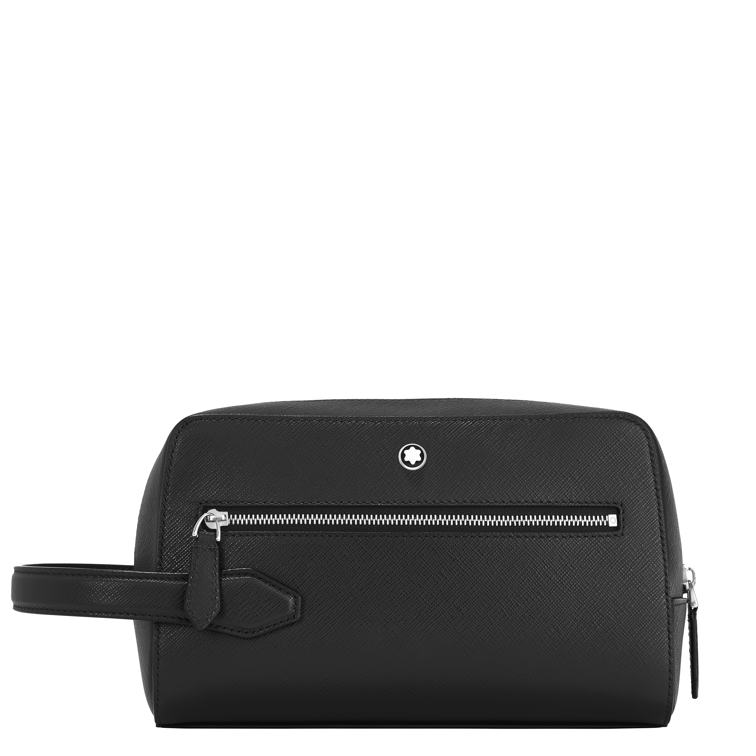 Montblanc - Wash Bag In Sartorial Leather - Mb131719 - Wash Bags   Black