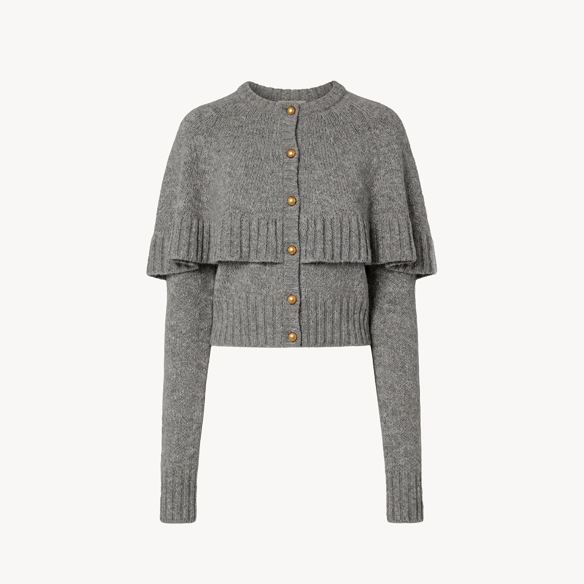Chloé Cape cardigan in a wool & cashmere knit