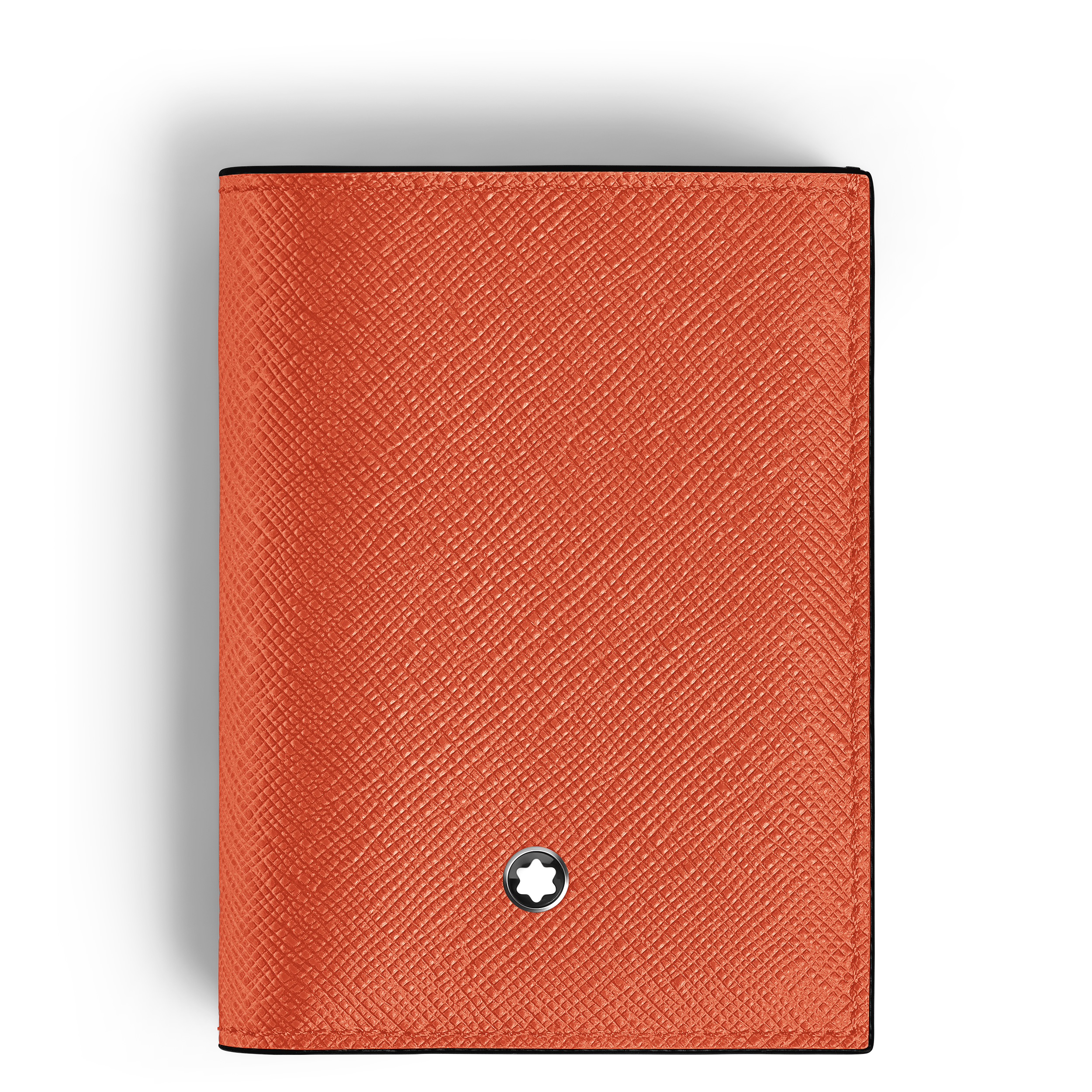 Montblanc - Mini Wallet 4Cc In Sartorial Leather - Leather - Mb221472 - Wallets   Tangerine