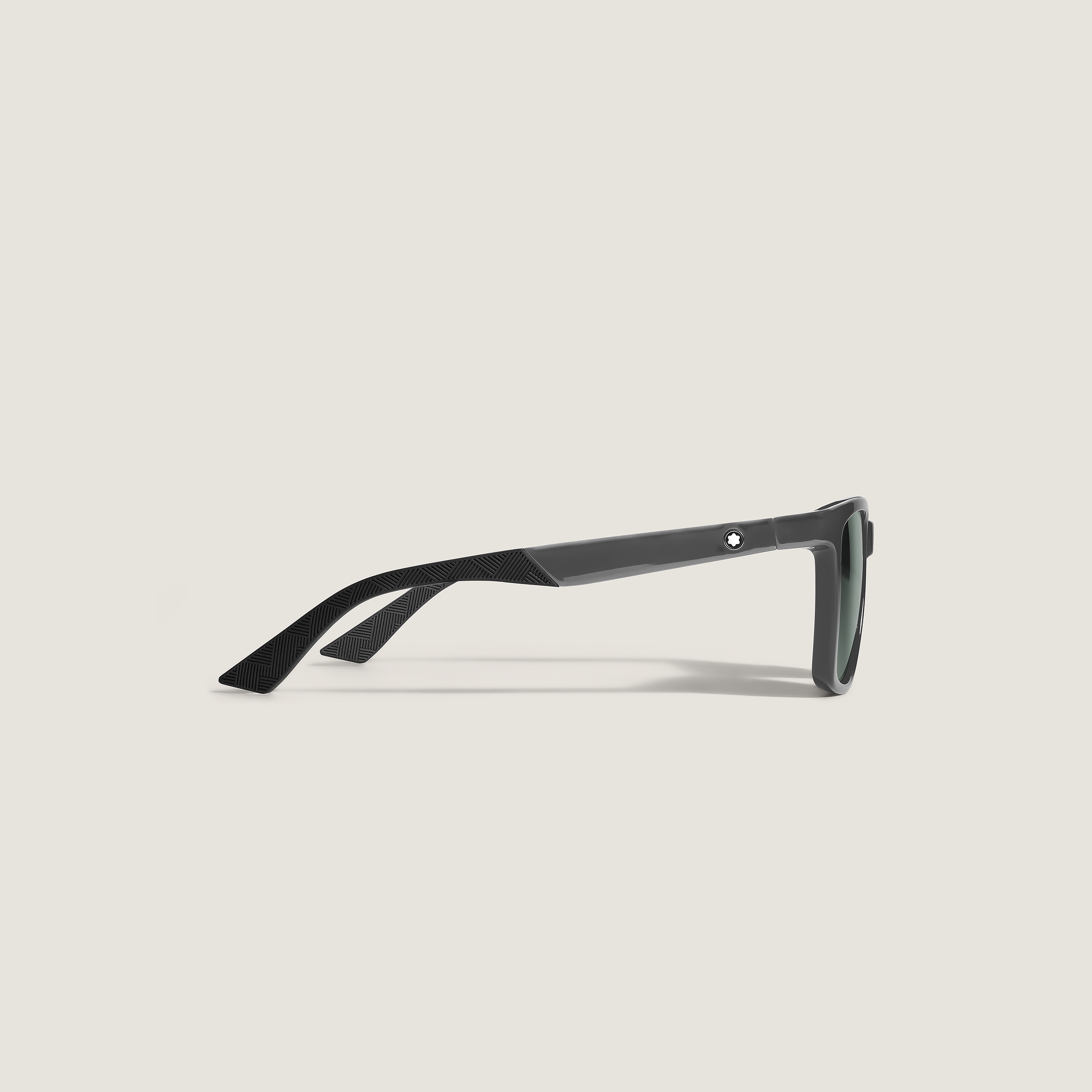  Montblanc - Quadratische Sonnenbrille Mit Grauem Spritzgussrahmen - Grau - Eingespritzt - Mb134861 - Sonnenbrillen 