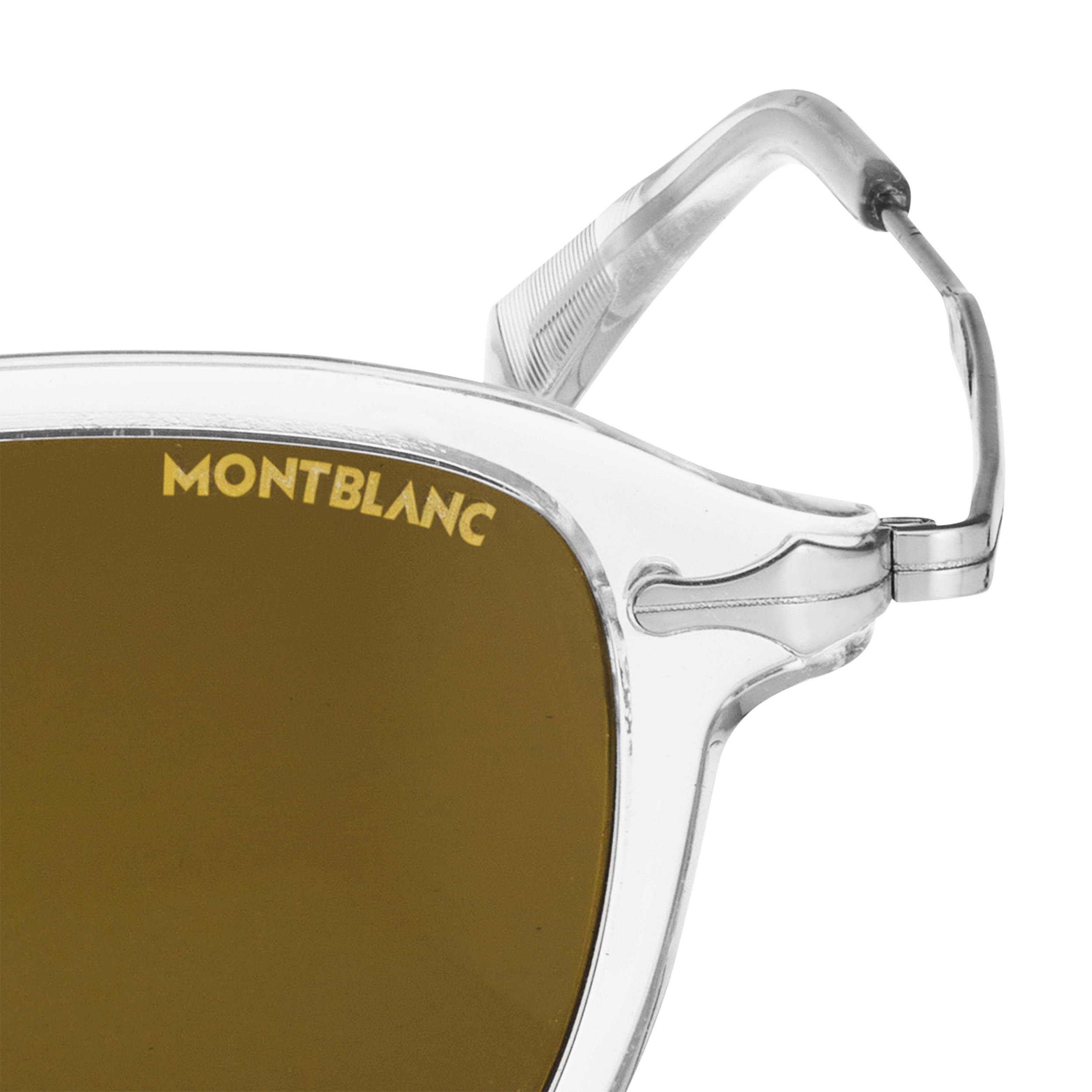  Montblanc - Runde Sonnenbrille Mit Grauem Spritzgussrahmen - Grau - Eingespritzt - Mb133449 - Sonnenbrillen 