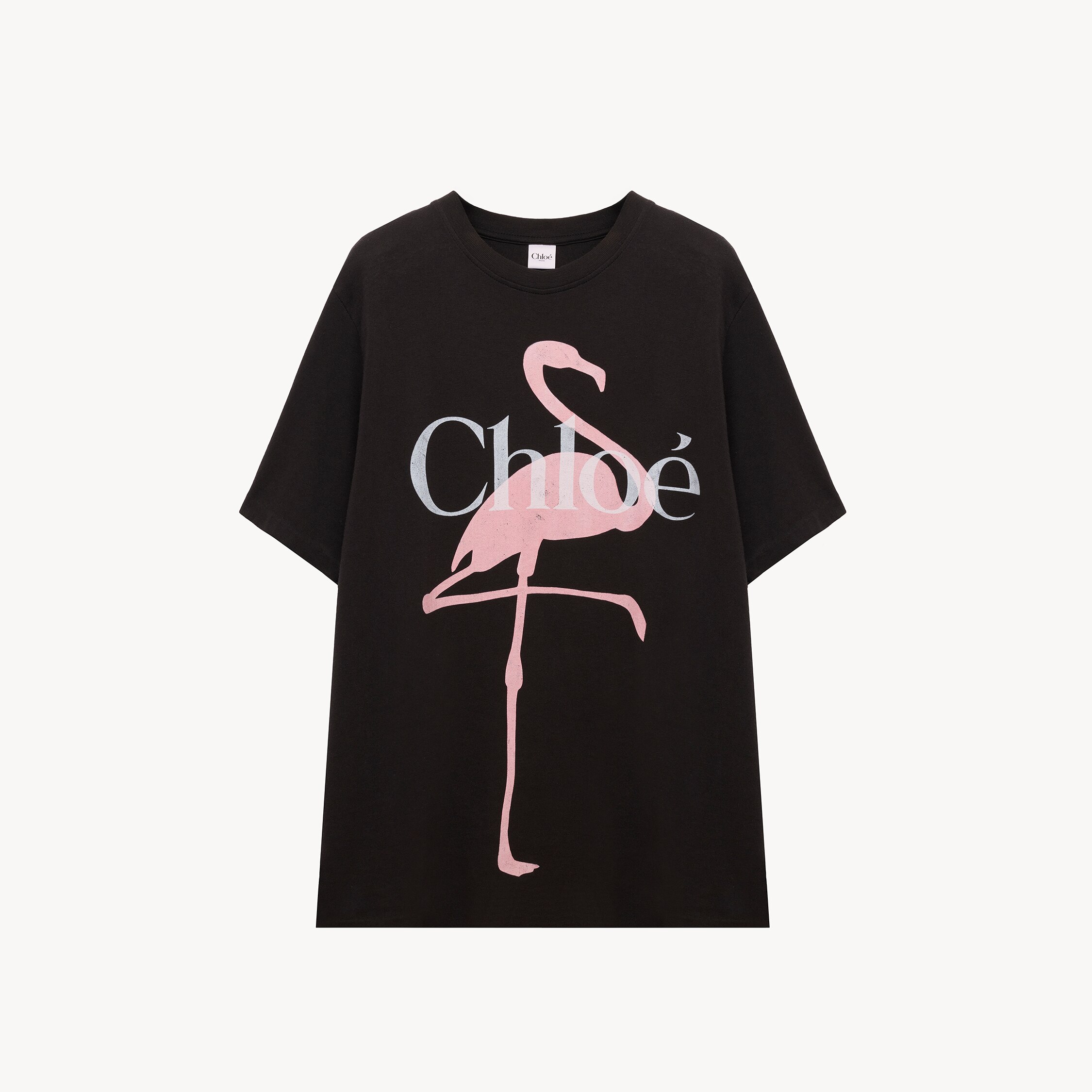 Chloé Generous Logo T-shirt In Cotton Jersey In Black