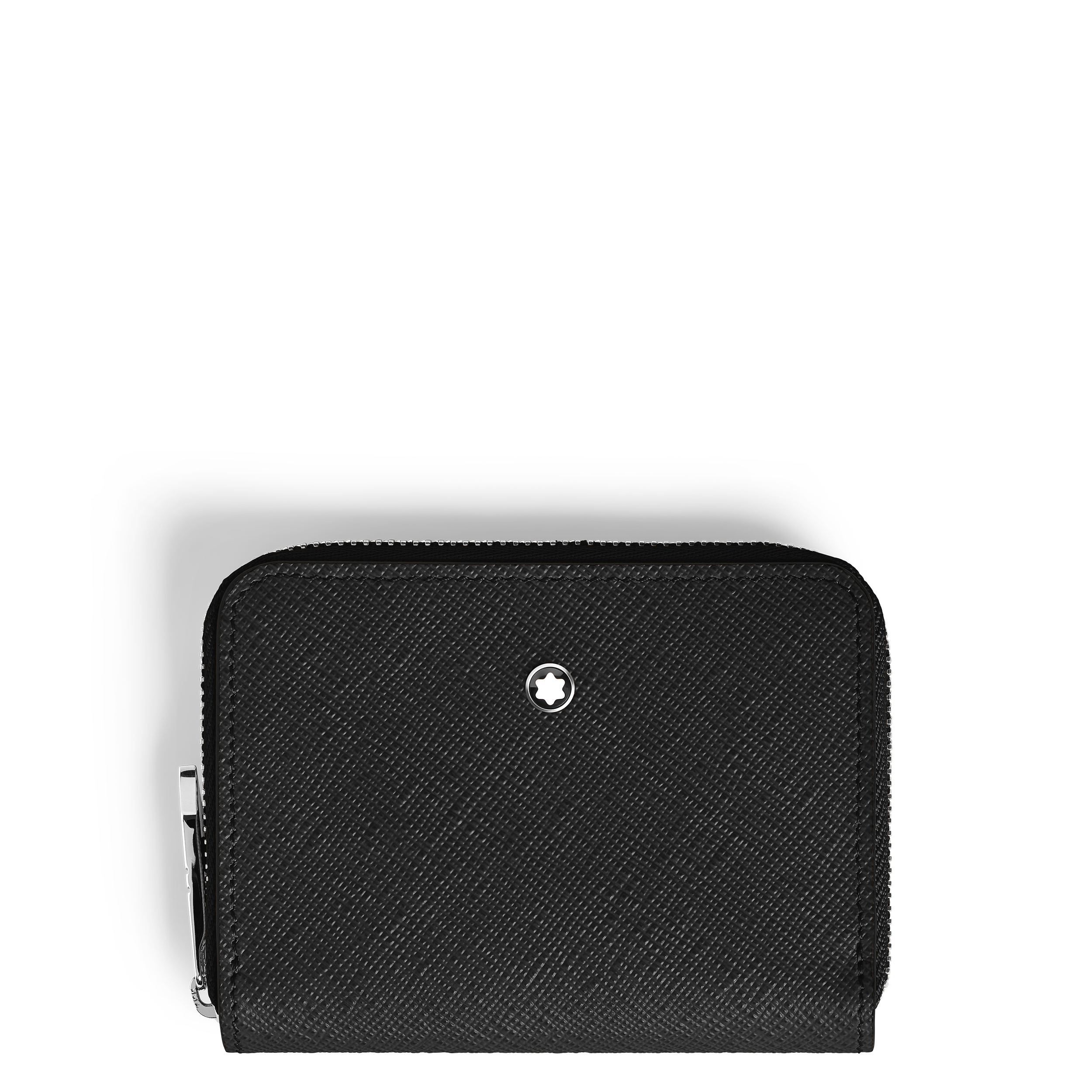 Montblanc - Mini Wallet 2Cc With Zip In Sartorial Leather - Leather - Mb221338 - Wallets   Black