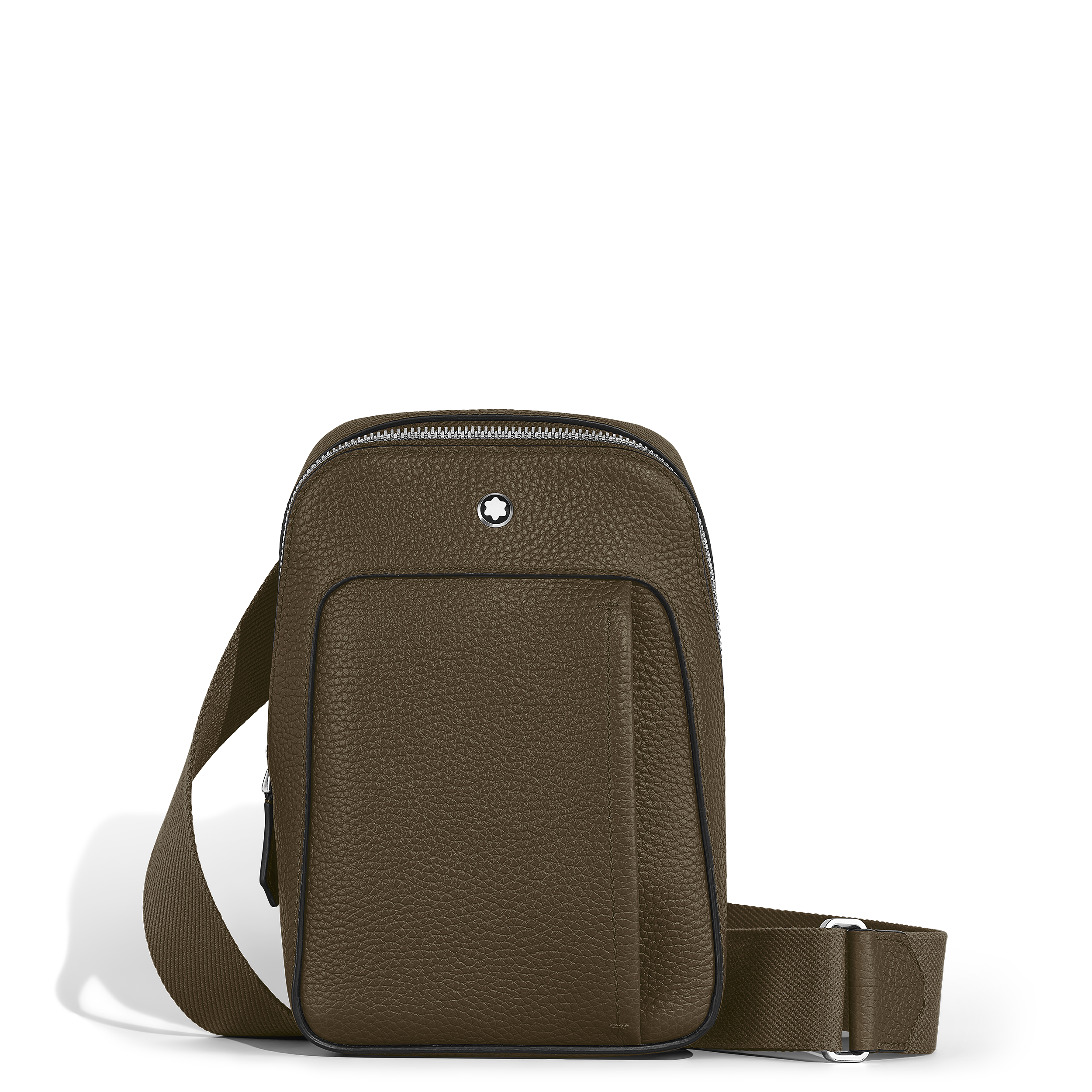 Montblanc - Companion Small On-Body Bag - Leather - Mb220204 - Sling Bags   Khaki