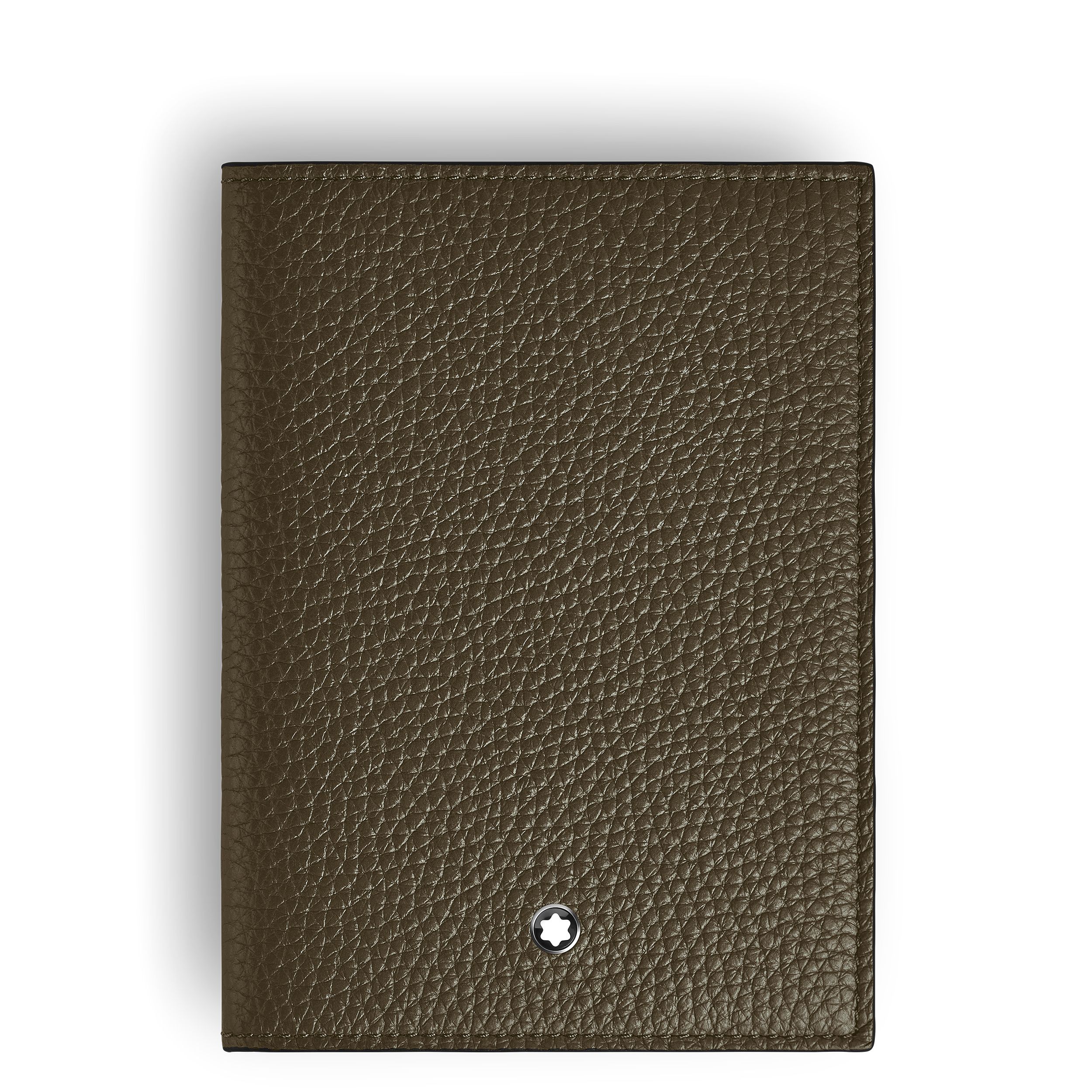 Montblanc - Passport Holder In Grain Leather - Leather - Mb220225 - Passport Holders   Khaki