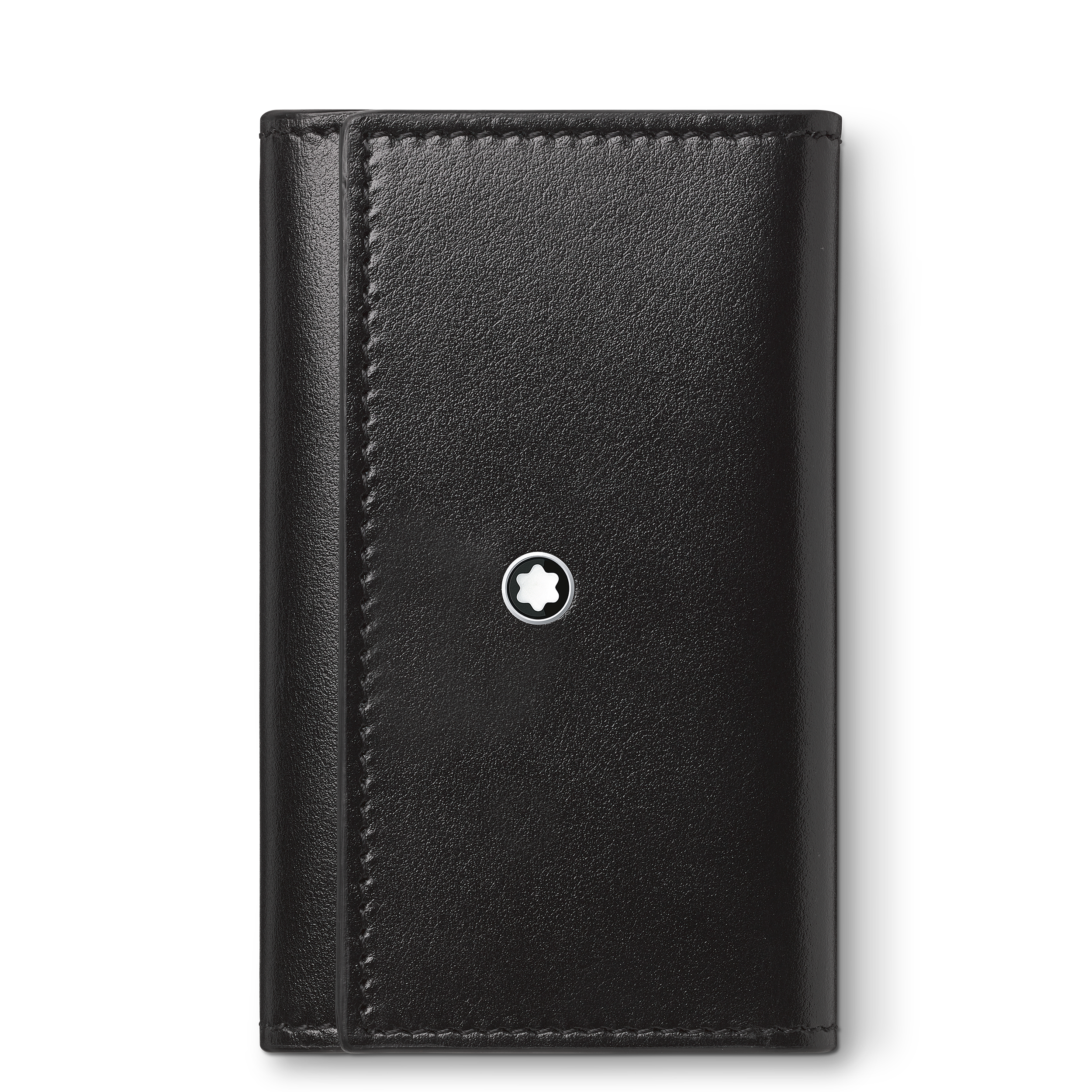 Montblanc - Key Case In Meisterstück Leather - Leather - Mb198346 - Key Rings & Key Cases   Black