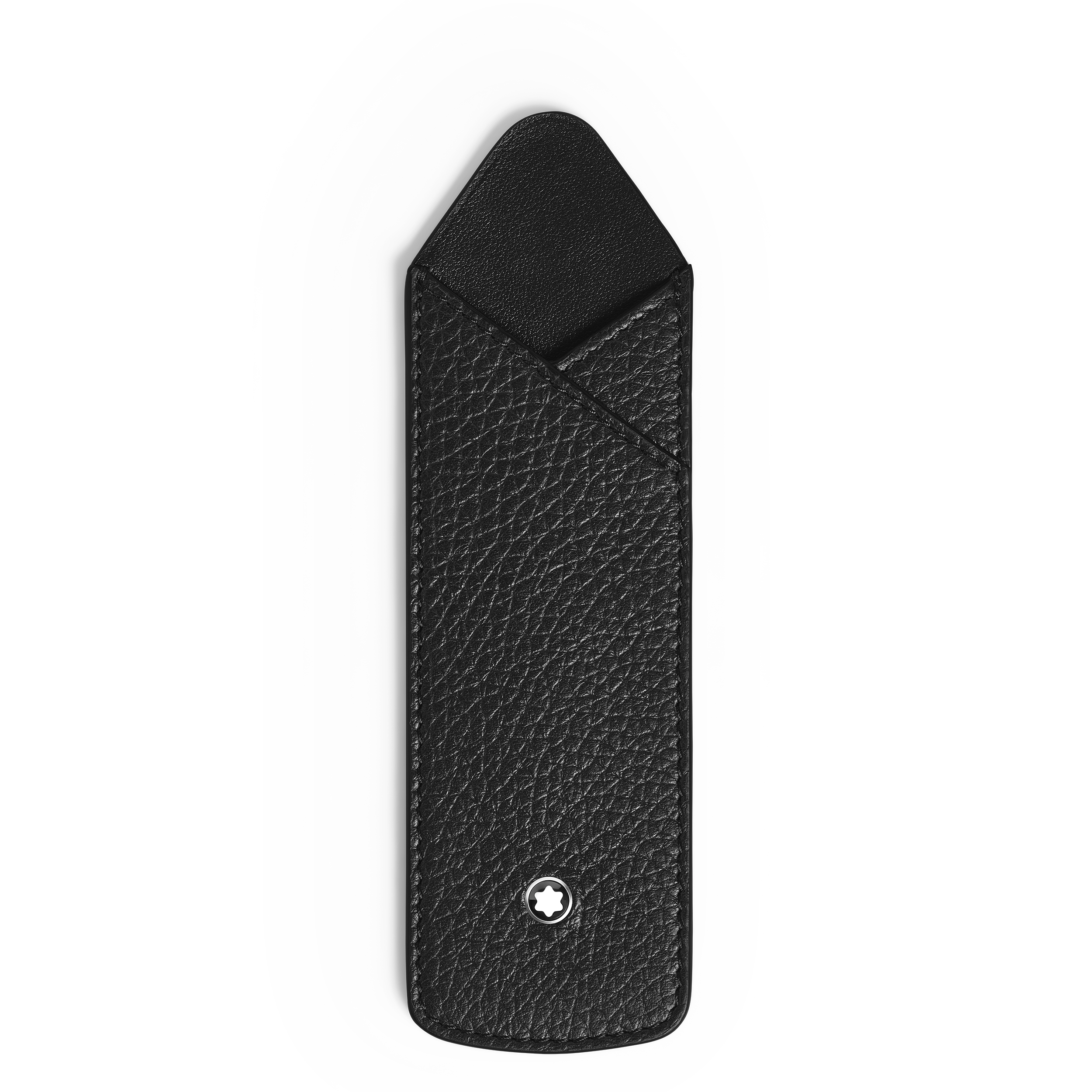 Montblanc - 1-Pen Sleeve In Grain Leather - Leather - Mb222492 - Pen Pouches   Black