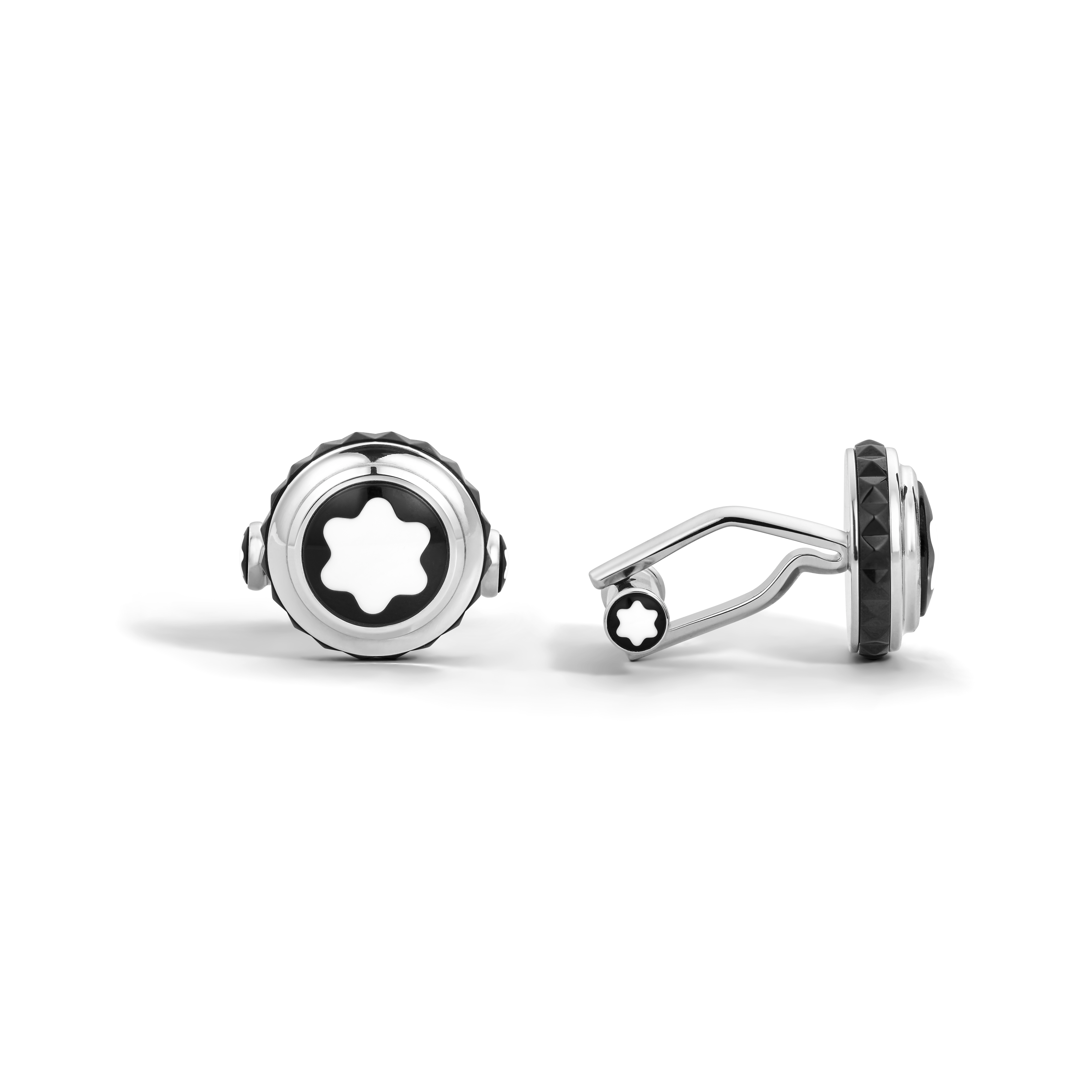  Montblanc - Gemelli, Great Characters Homage To Queen - Nero - Acciaio Pregiato - Mb134671 - Gemelli 