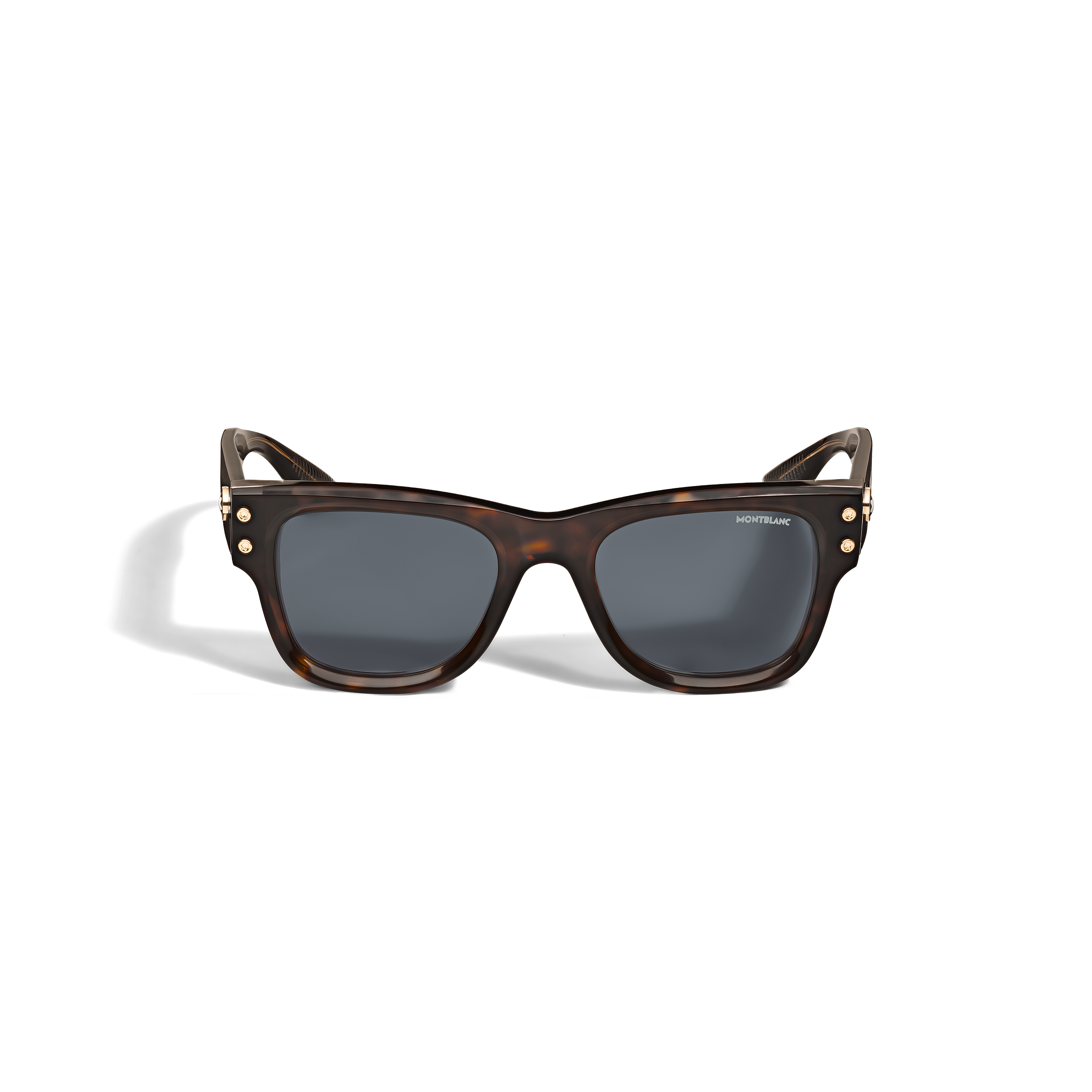  Montblanc - Quadratische Sonnenbrille Mit Havana-acetatrahmen - Havanna - Kunststoff - Mb135576 - Sonnenbrillen 