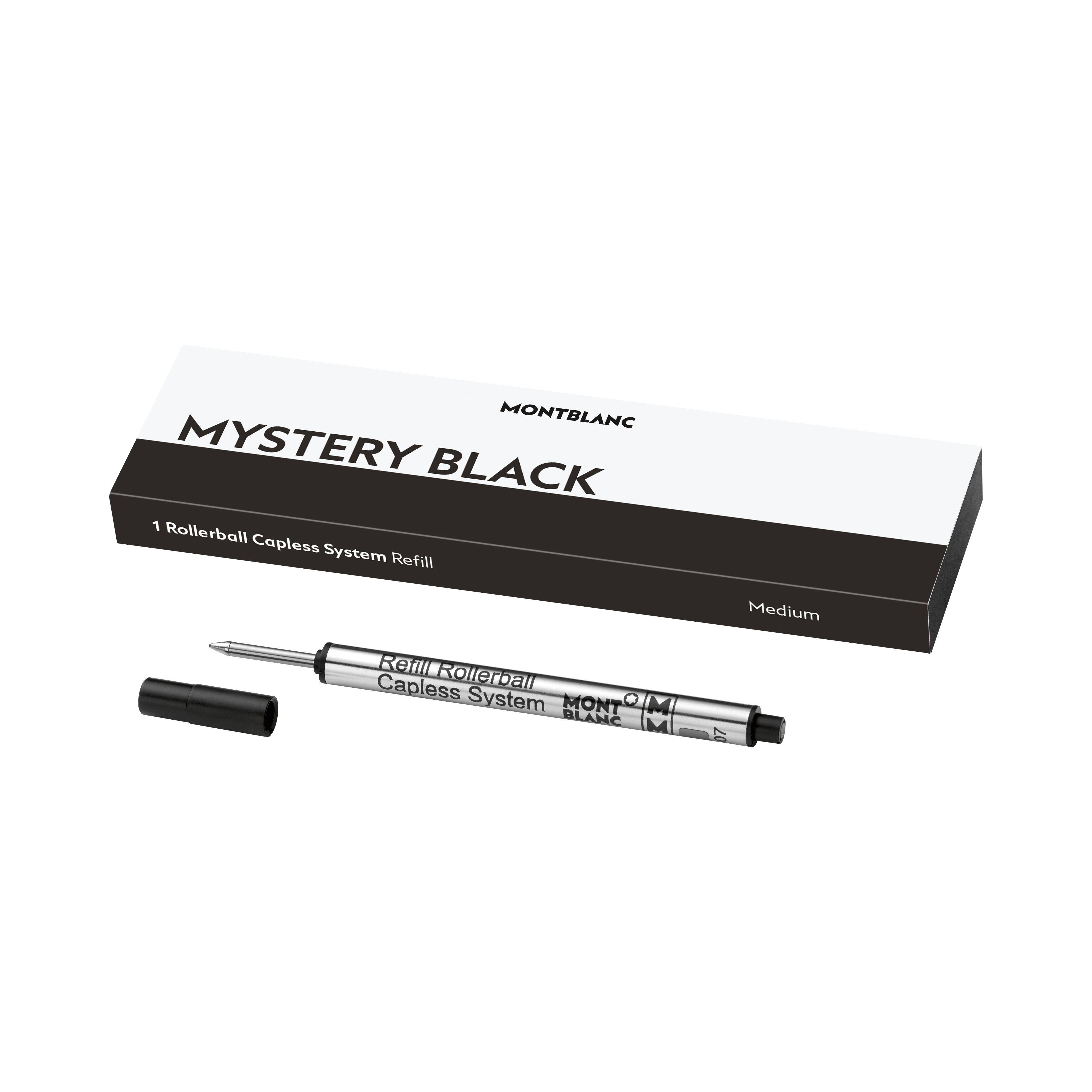 Montblanc - 1X Rollerball Capless Refill  - Mb128242 - Rollerball Refills   Mystery Black