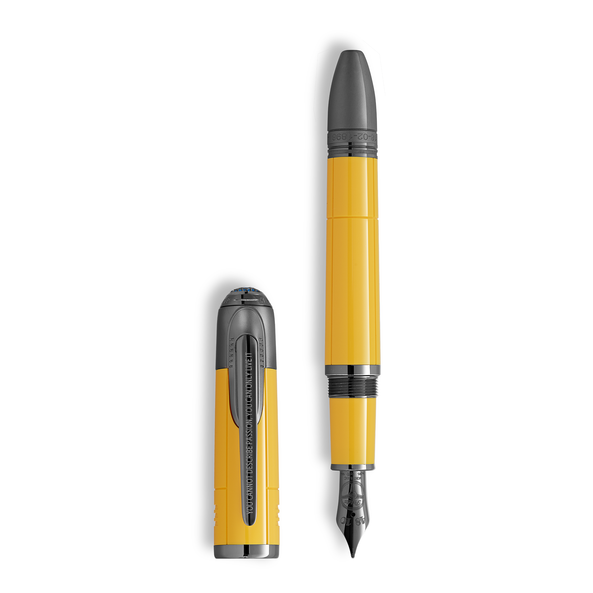 Montblanc - Great Characters Enzo Ferrari Special Edition Giallo Modena Fountain Pen - Precious Resin - Mb130660 - Fountain Pens   Yellow