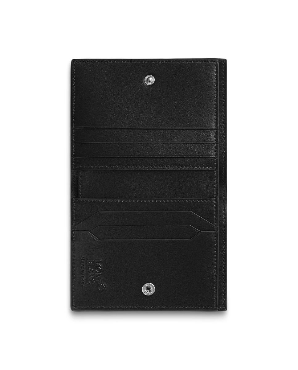  Montblanc - Cartera Compacta Para 6 Tarjetas De Piel Meisterstück - Negro - Piel - Mb129677 - Carteras 
