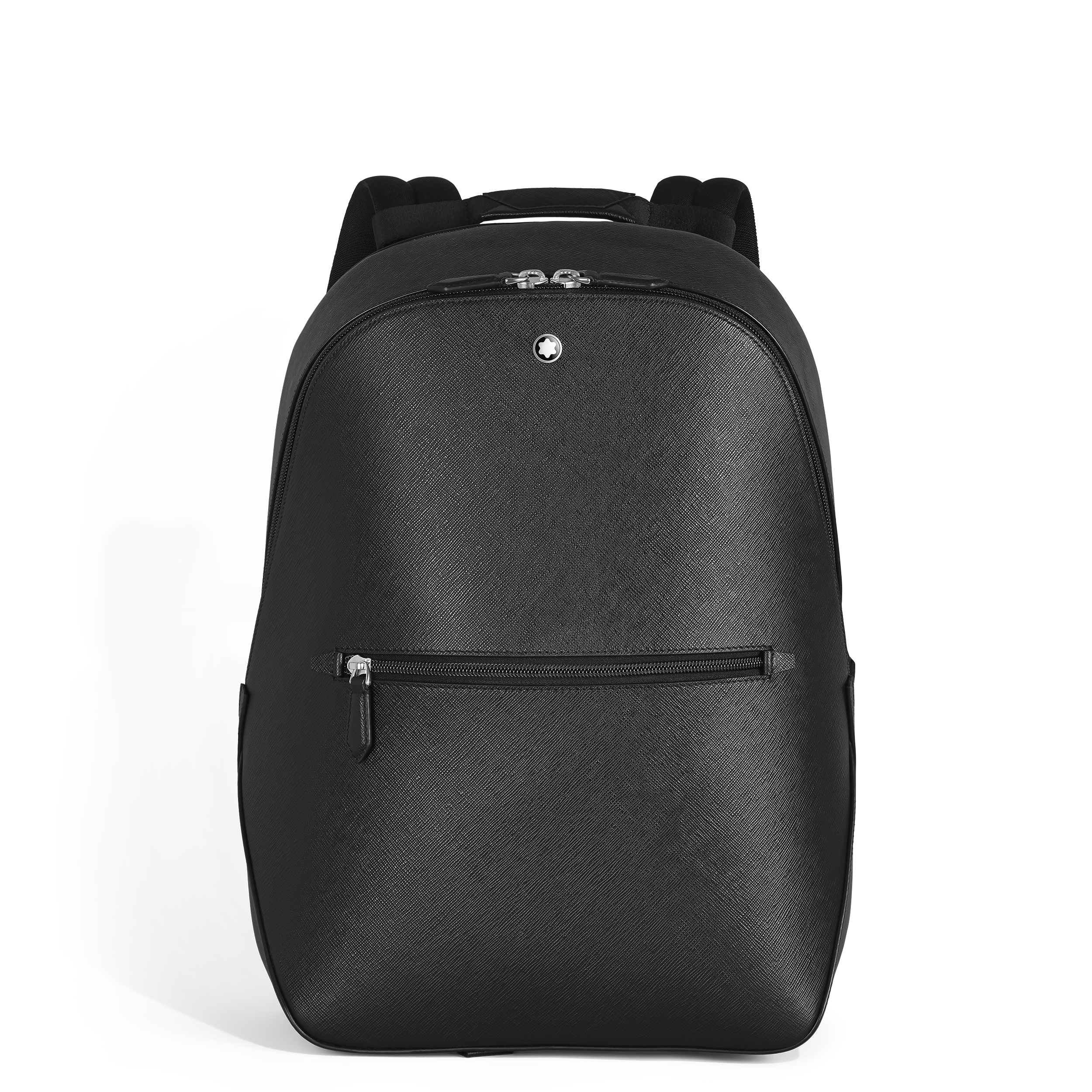 Montblanc - Small Backpack In Sartorial Leather - Leather - Mb130277 - Backpacks   Black