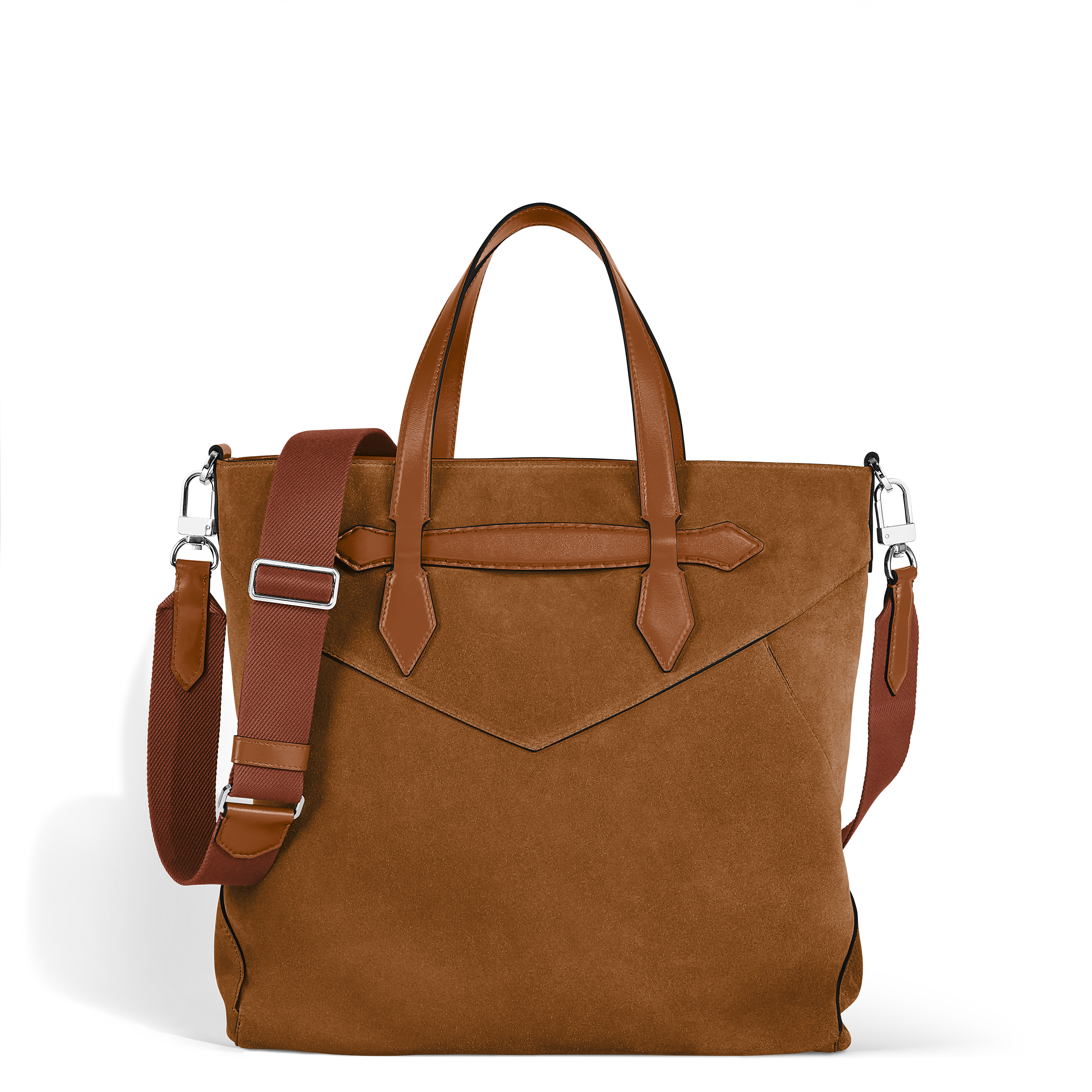 Montblanc - Envelope Tote - Leather - Mb221672 - Tote Bags   Caramel