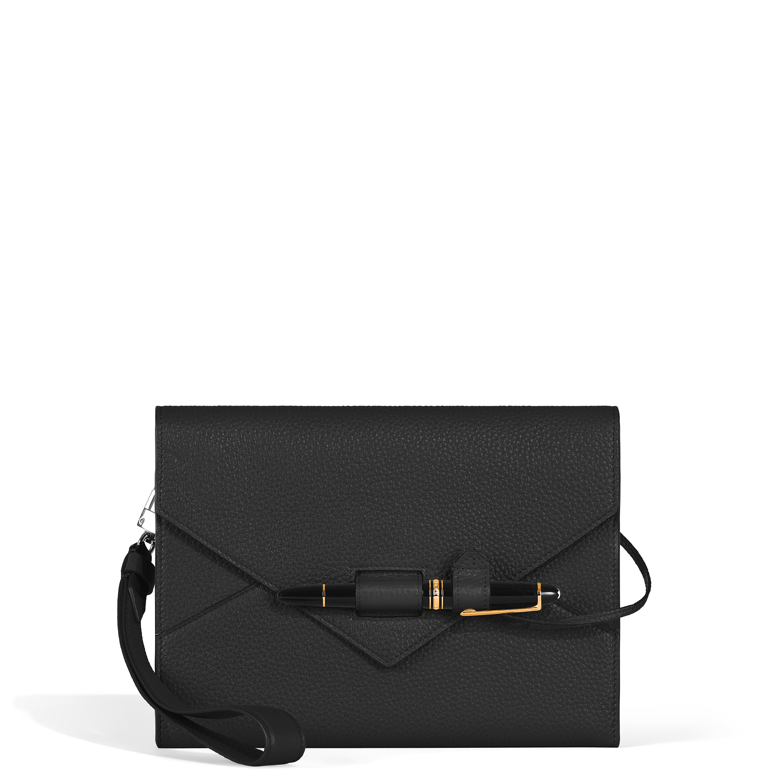 Montblanc - Envelope Medium Notebook Holder - Leather - Mb137127 - Notebooks   Black