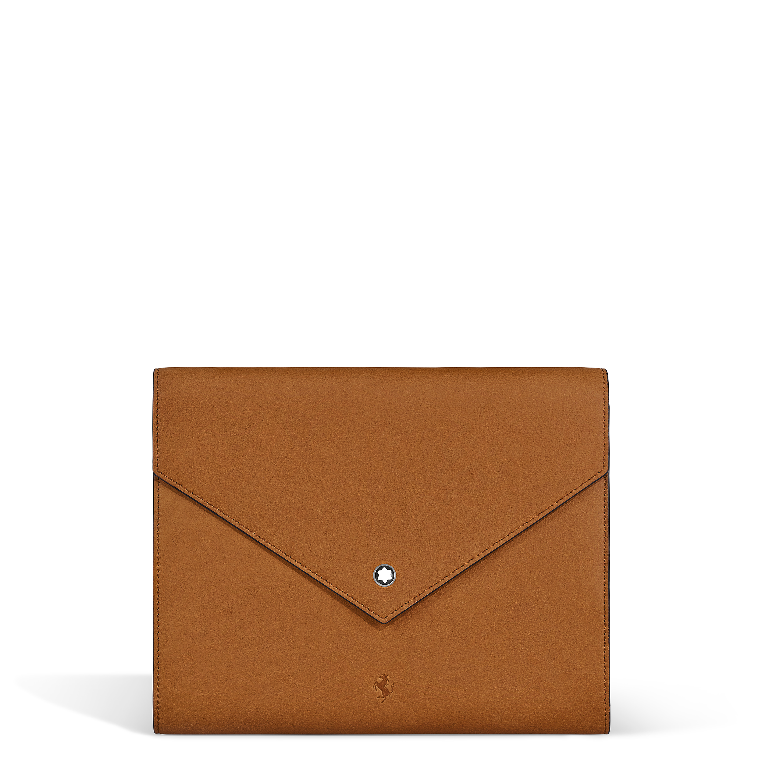 Montblanc - Envelope Medium Notes Holder  Meisterstück Great Masters Ferrari Tailor Made Classica - Leather - Mb136674 - Notebooks   Brown
