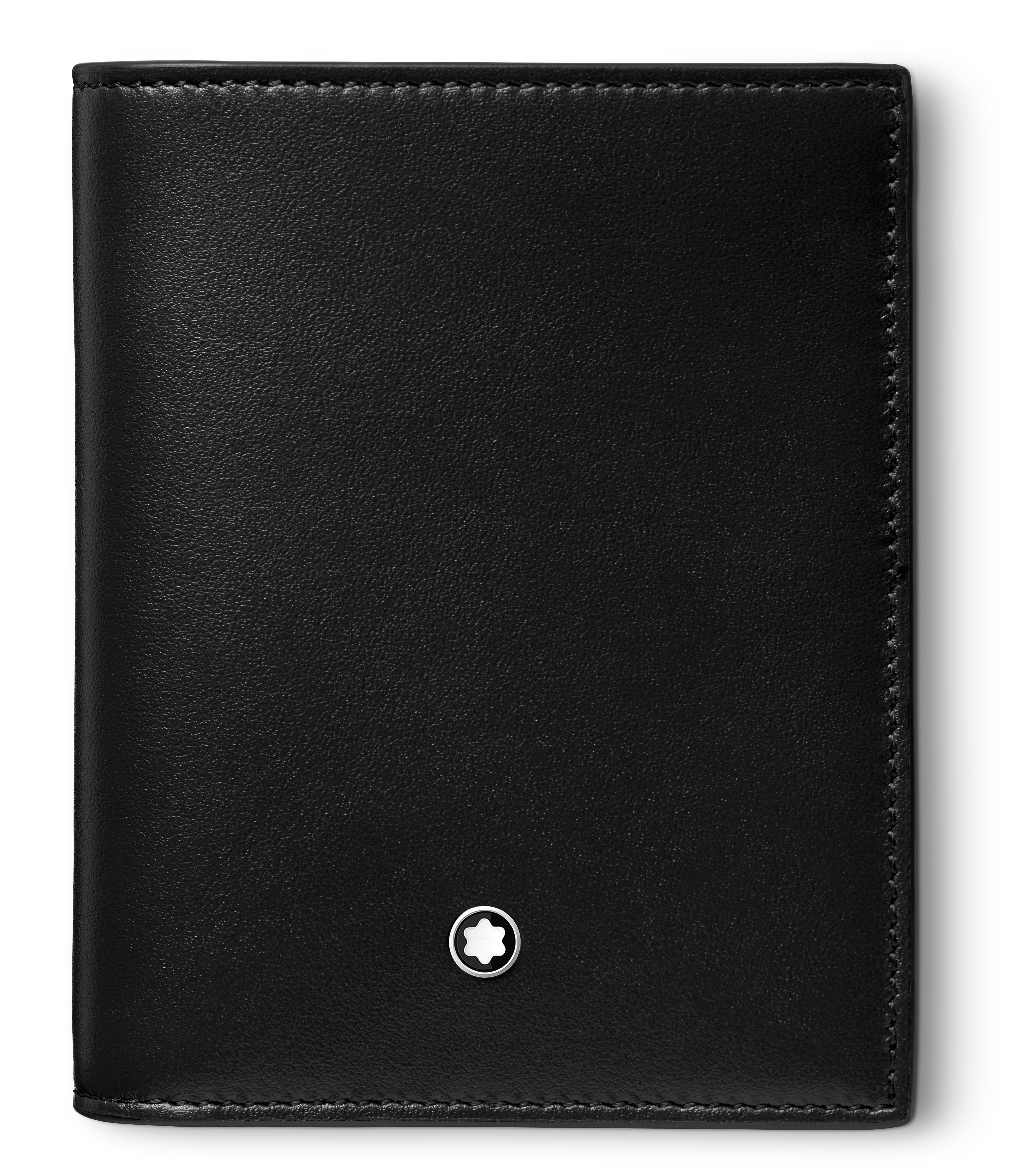  Montblanc - Kompakte Brieftasche 6 Cc Aus Meisterstück Leder - Schwarz - Leder - Mb129677 - Brieftaschen 