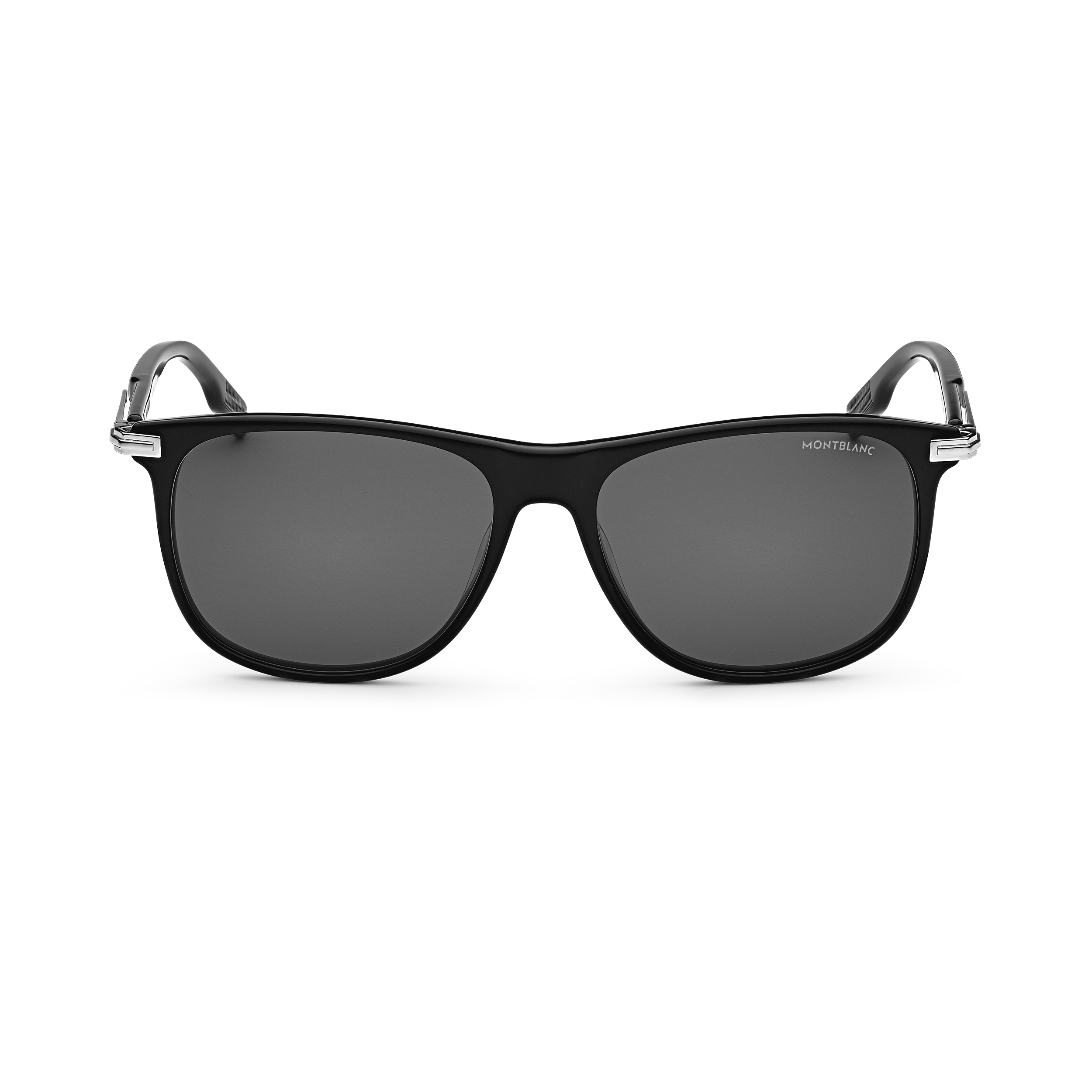  Montblanc - Gafas De Sol Rectangulares Con Montura De Acetato Negra - Negro - Acetato - Mb129804 - Gafas De Sol 