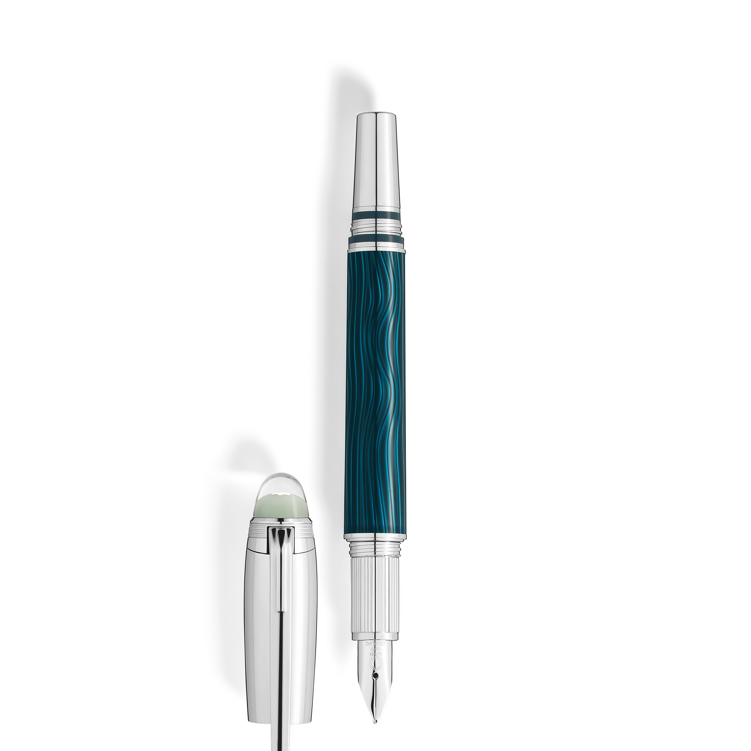 Montblanc - Starwalker Polar Metal Fountain Pen - Metal / Lacquer - Mb132909 - Fountain Pens   Green