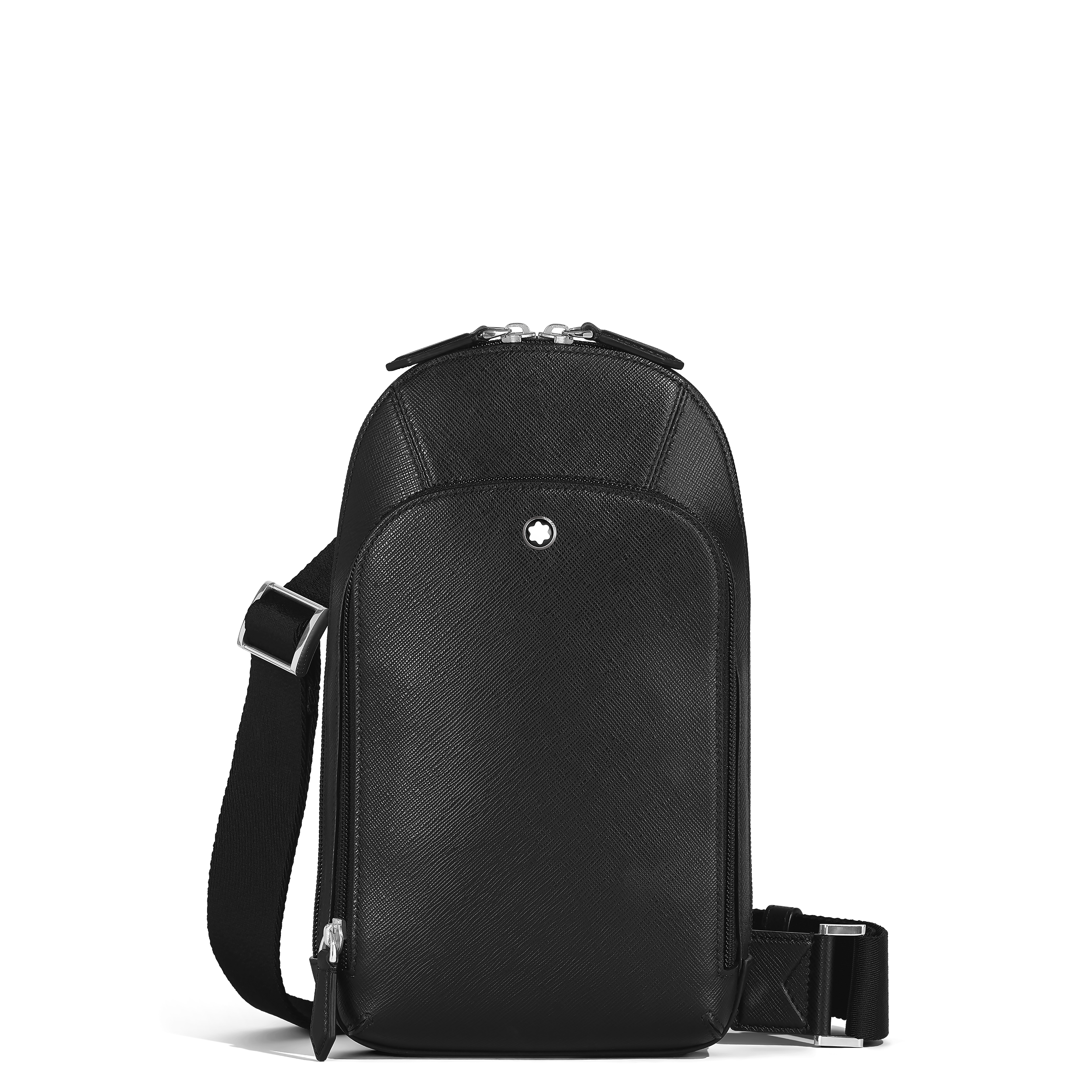 Montblanc - Medium On-Body Bag In Sartorial Leather - Leather - Mb199368 - Sling Bags   Black