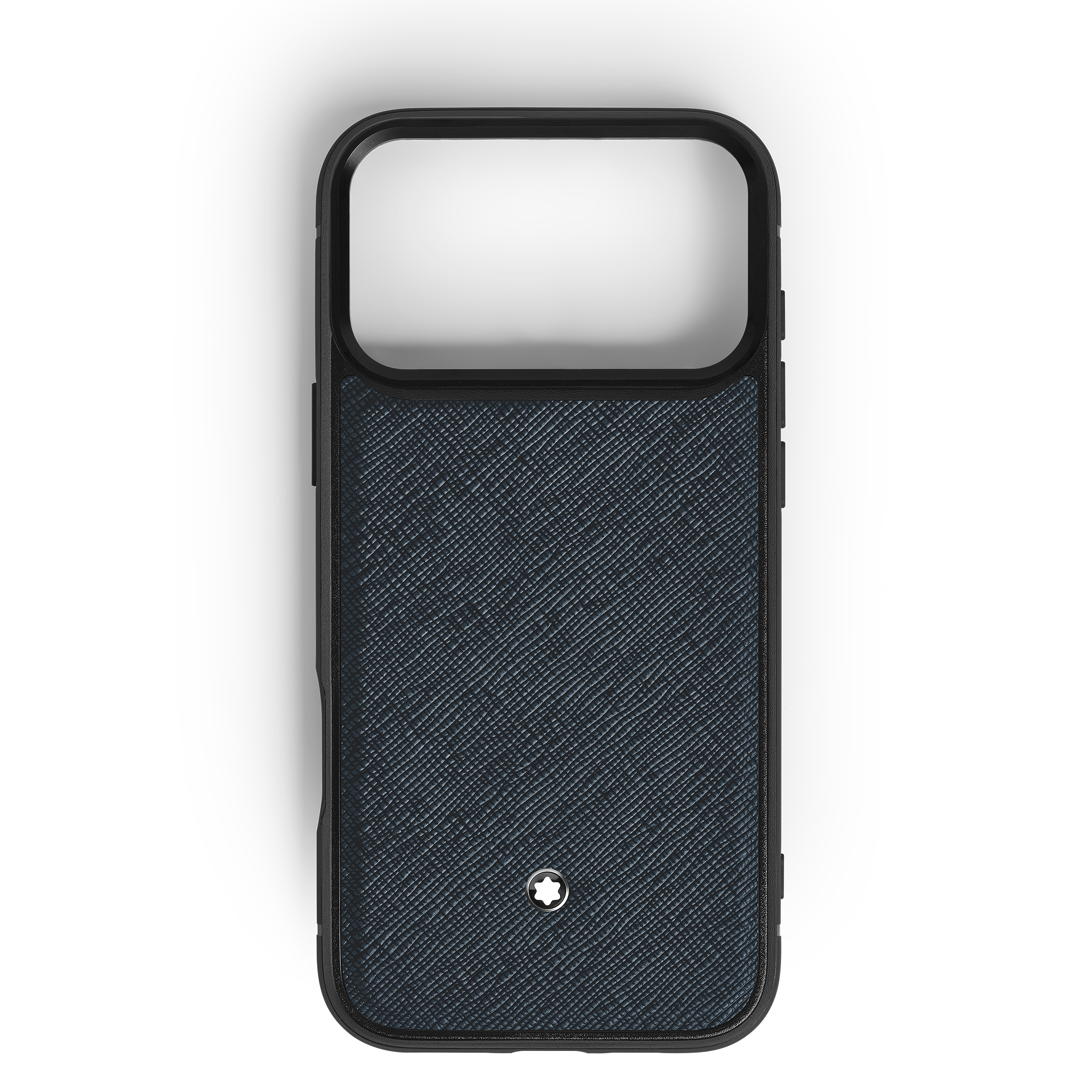  Montblanc - Funda Rígida Para Iphone 17 Pro Max De Piel Sartorial - Azul Tweed - Piel - Mb220603 - Fundas Para Teléfonos 
