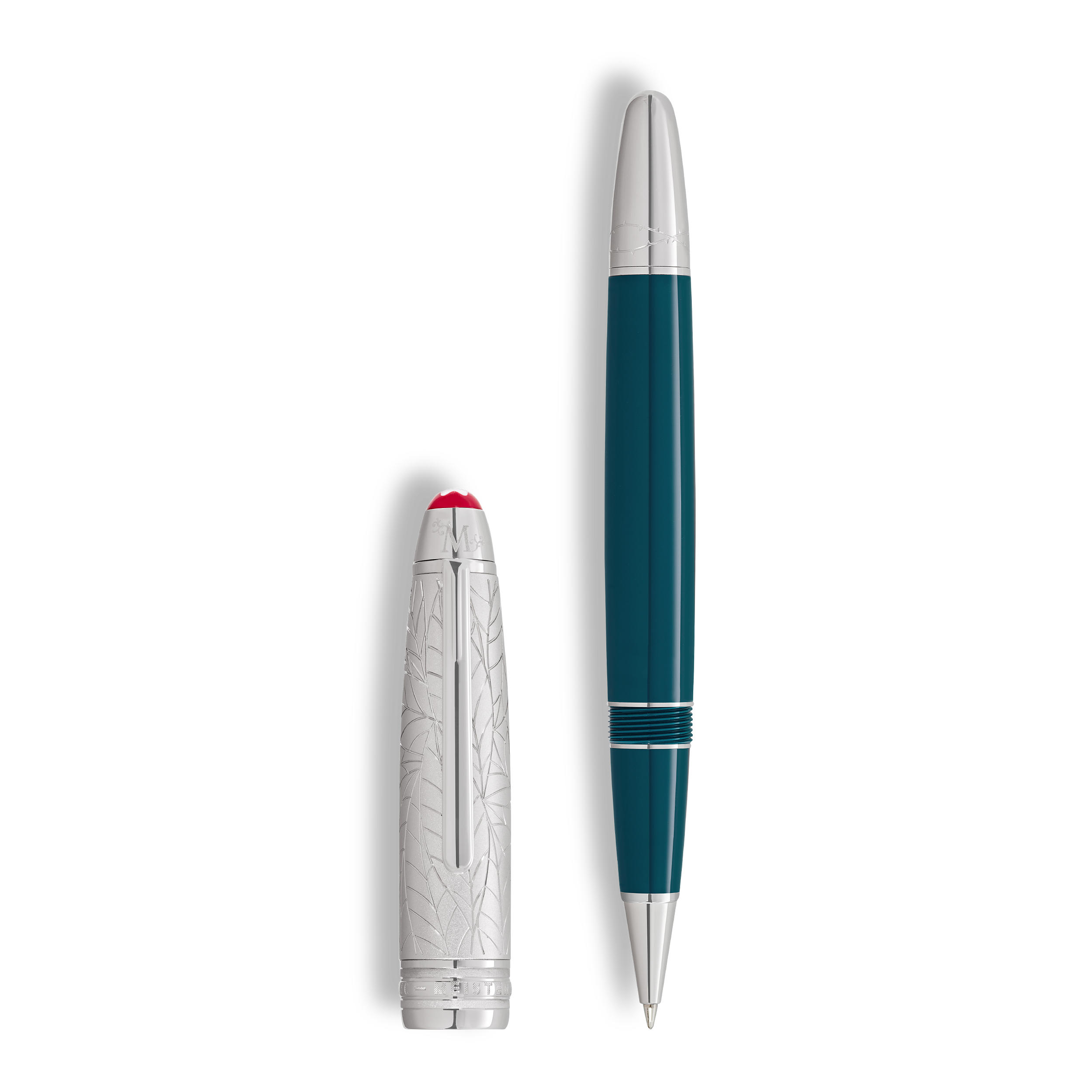 Montblanc - Meisterstück Romeo & Juliet Doué Legrand Rollerball - Metal / Precious Resin - Mb132923 - Rollerballs   Teal