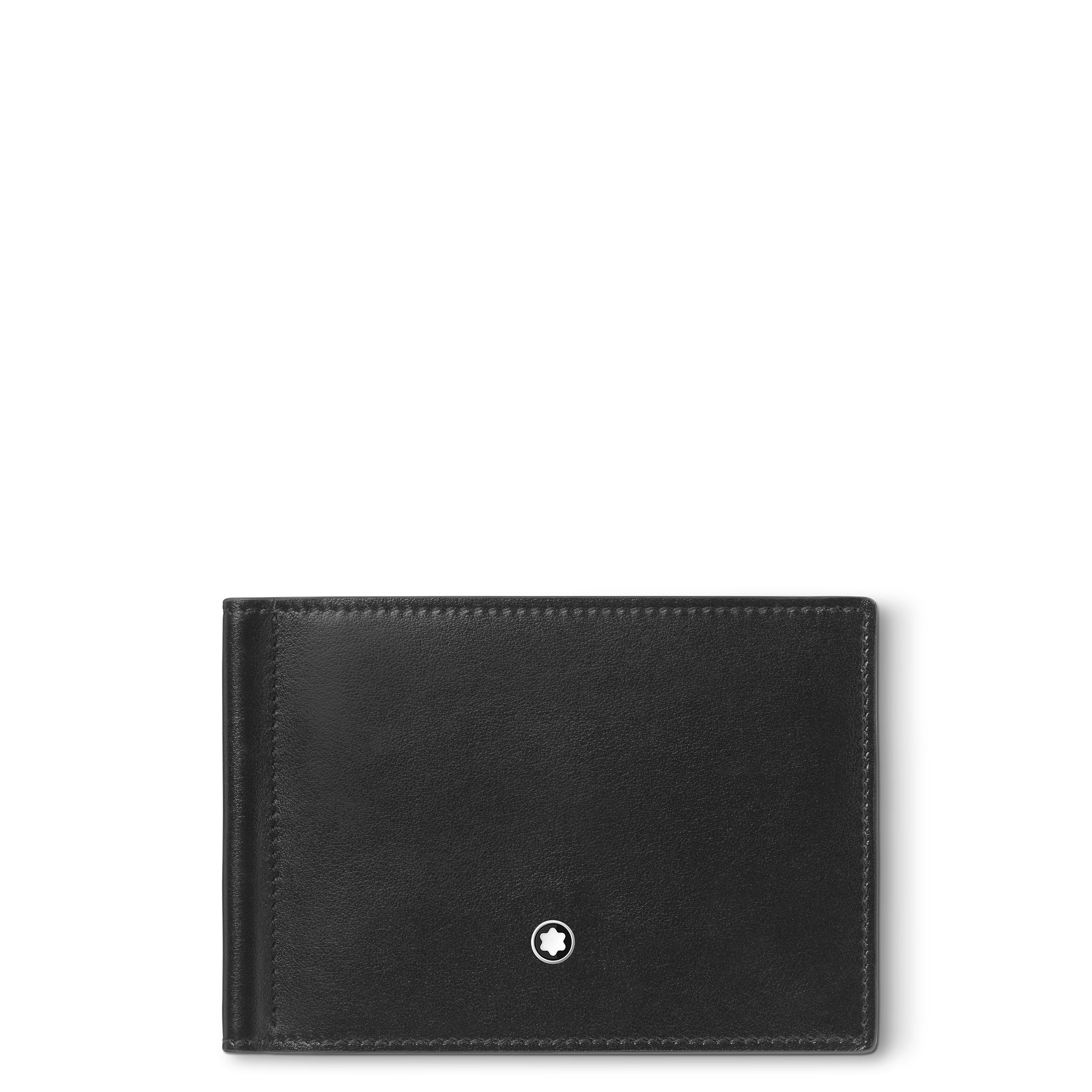 Montblanc - Wallet 6Cc With Money Clip In Meisterstück Leather - Leather - Mb198313 - Wallets Men's Black