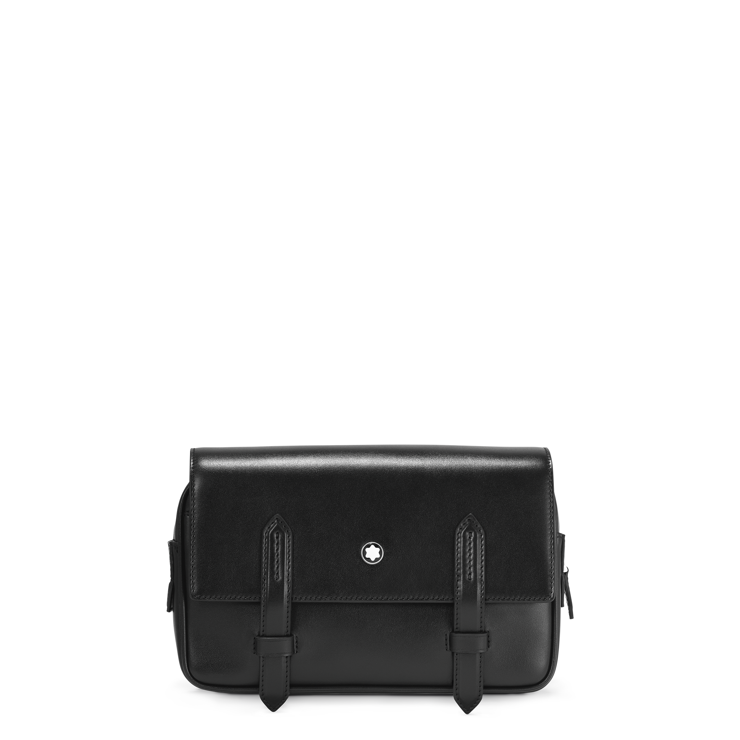 Montblanc - Crossbody Bag In Meisterstück Leather - Leather - Mb129670 - Messengers   Black