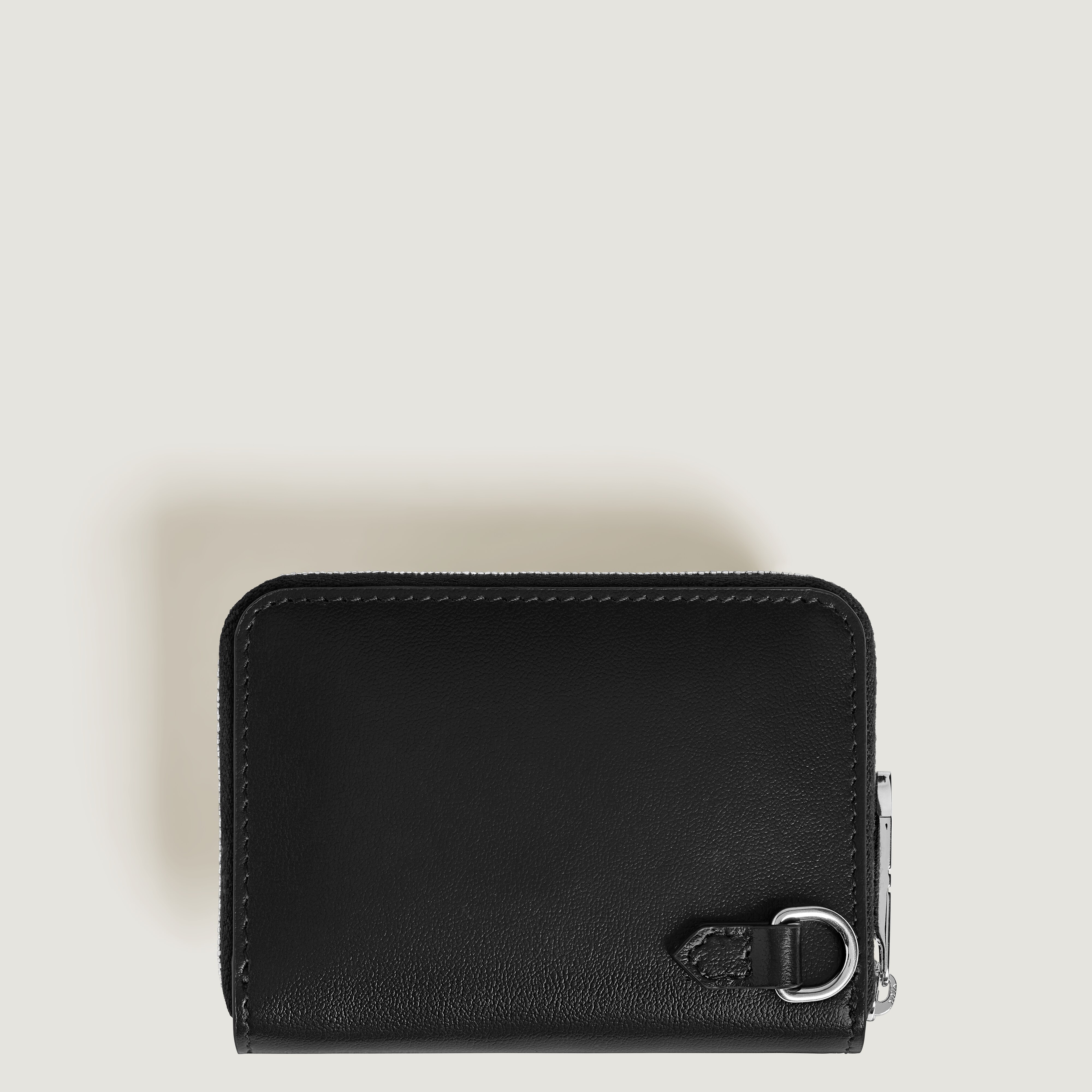  Montblanc - Mini-brieftasche 2cc Mit Reißverschluss Und Schreibgerätehalterung Aus Meisterstück Leder - Schwarz - Leder - Mb221298 - Brieftaschen 