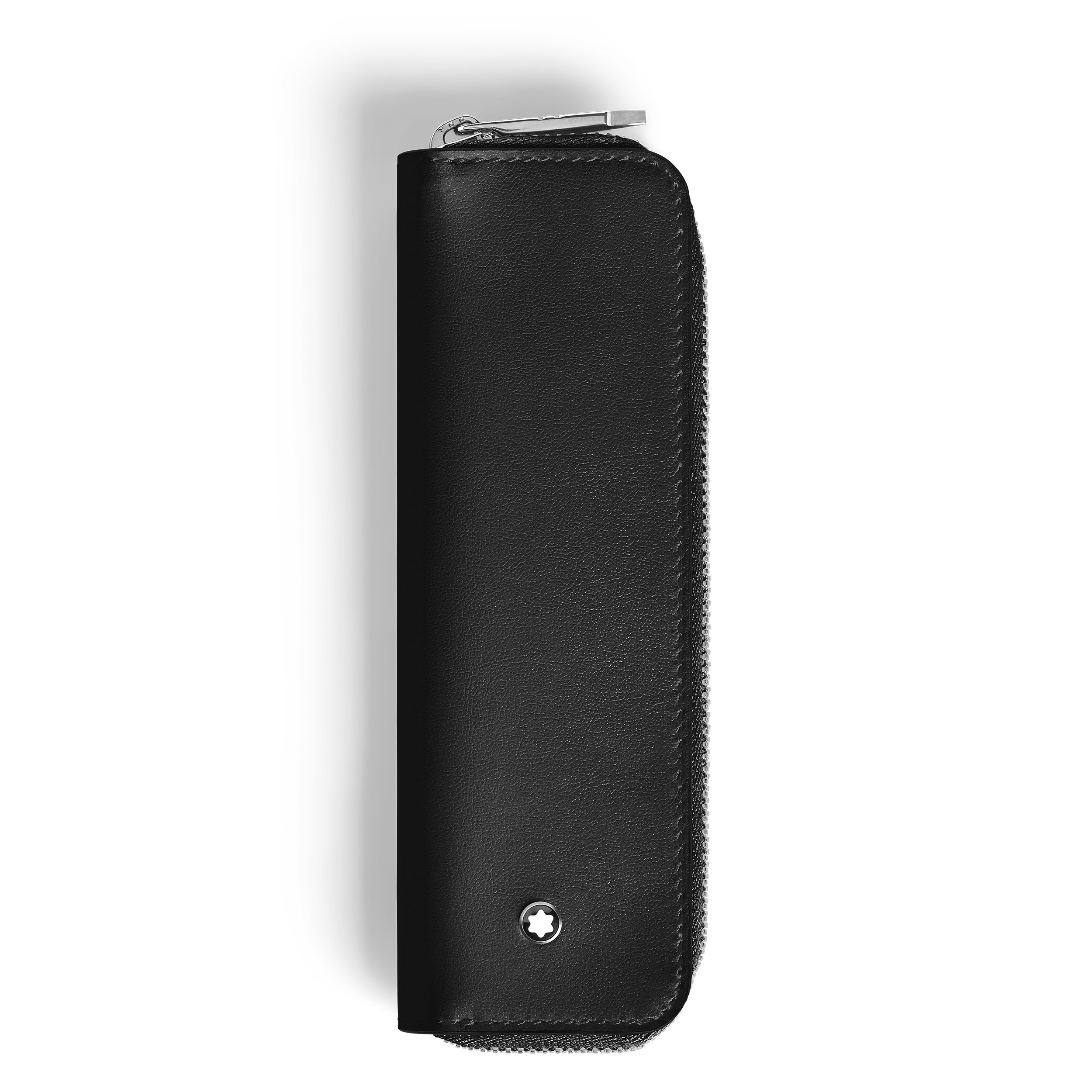 Montblanc - 1-Pen Pouch With Zip In Meisterstück Leather - Leather - Mb221444 - Pen Pouches   Black