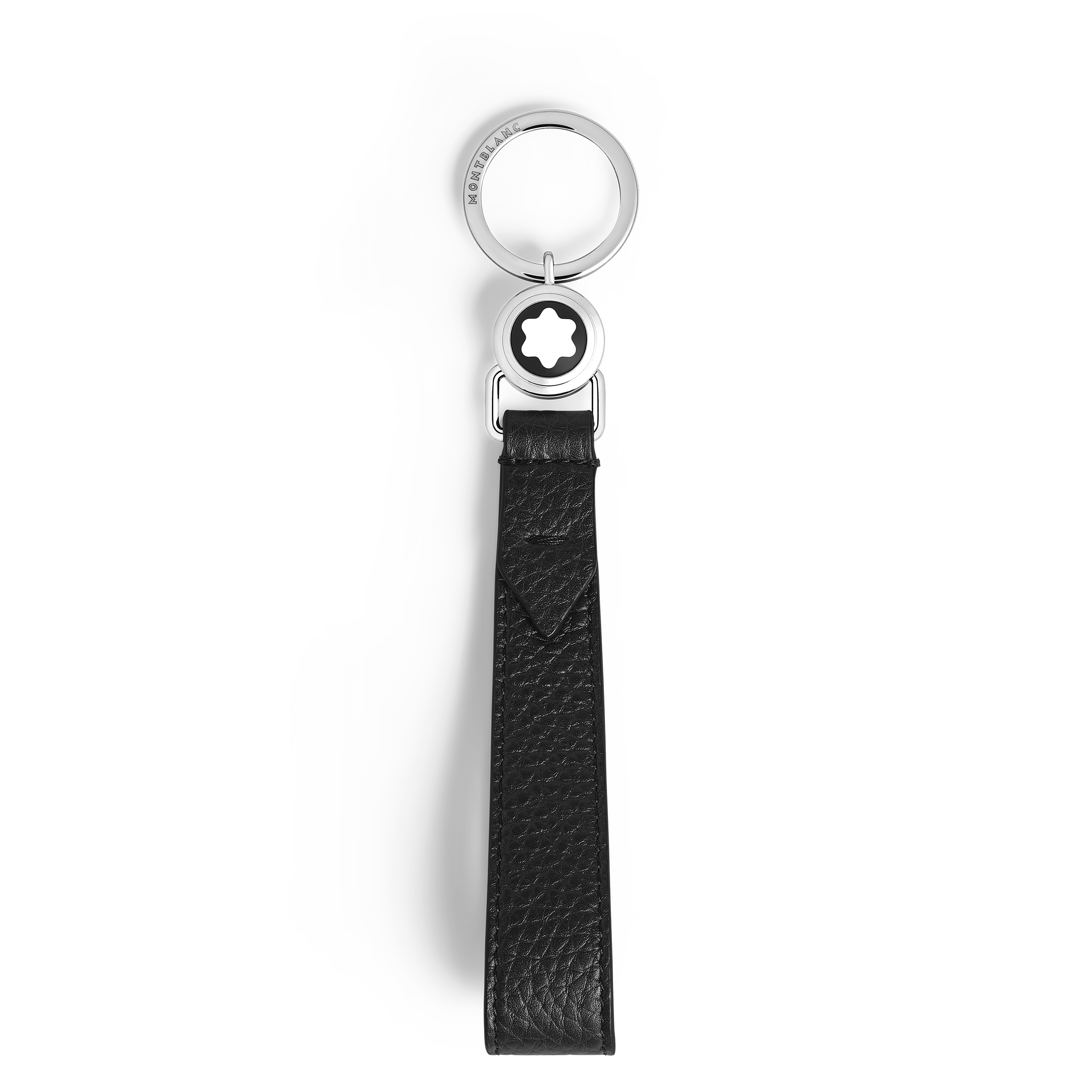 Montblanc - Loop Key Holder In Grain Leather - Leather - Mb221855 - Key Rings & Key Cases   Black