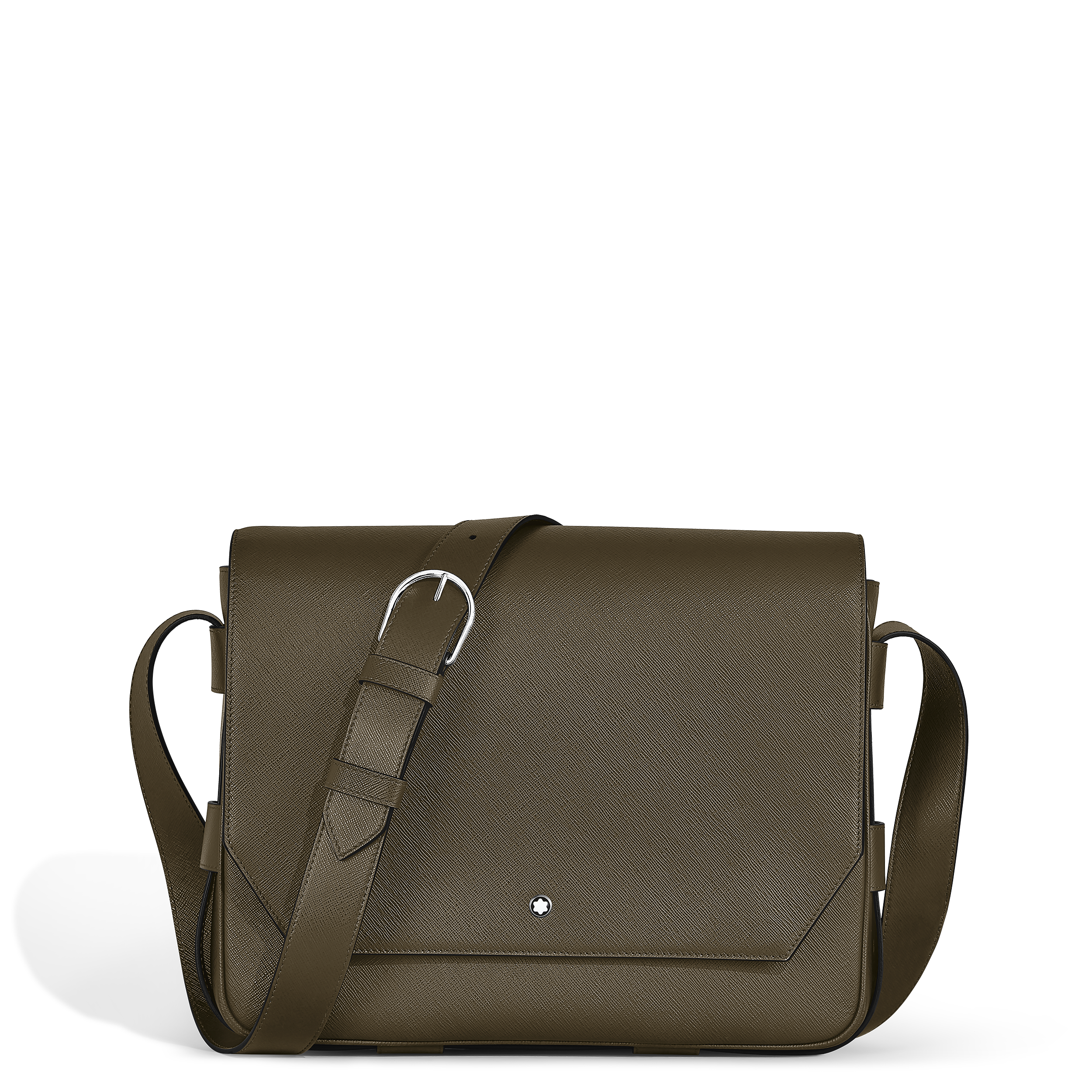 Montblanc - Belt Messenger Bag In Sartorial Leather - Leather - Mb221580 - Messengers   Khaki