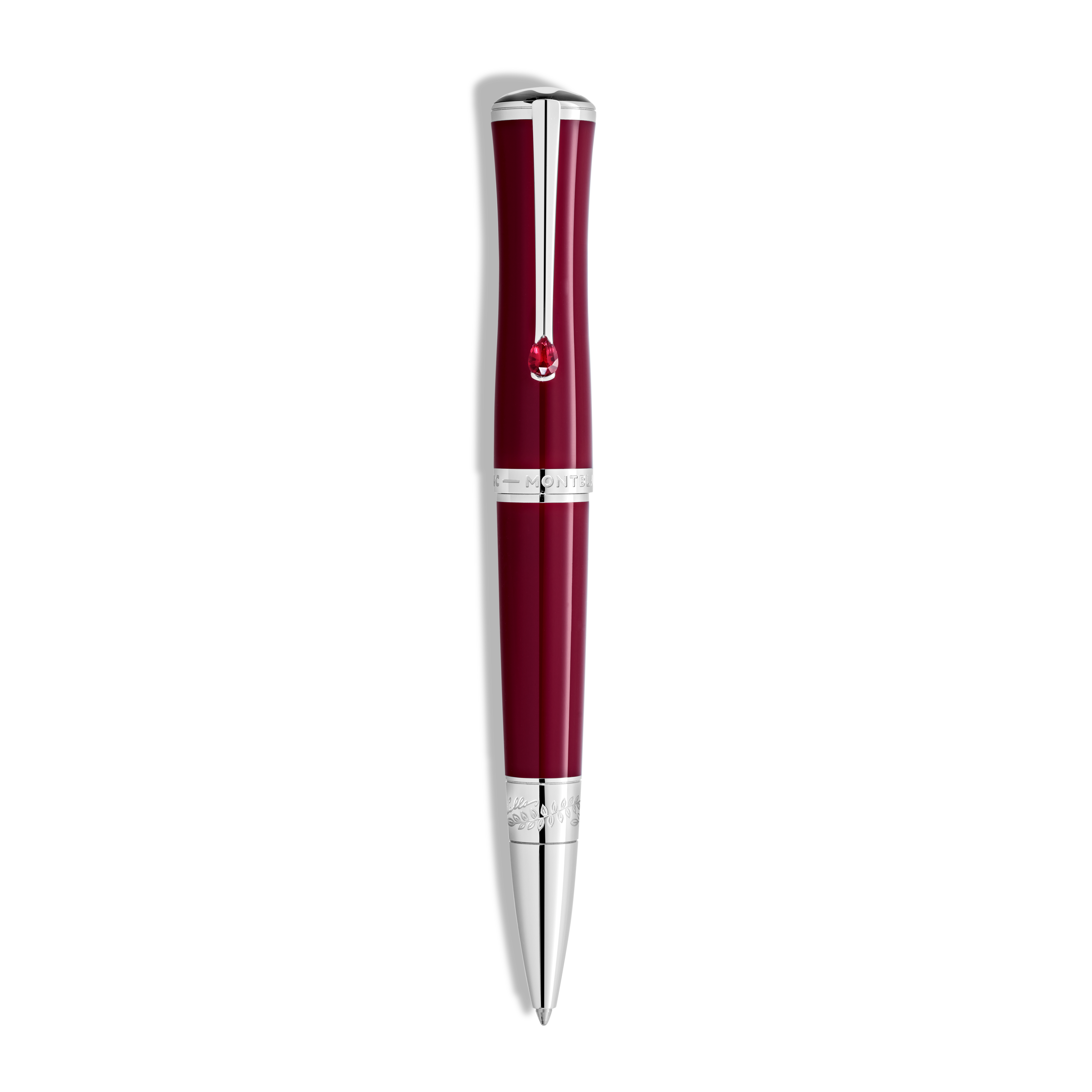  Montblanc - Penna A Sfera Montblanc Maria Callas Edizione Speciale - Rubino - Pregiata Resina - Mb133403 - Penne A Sfera 