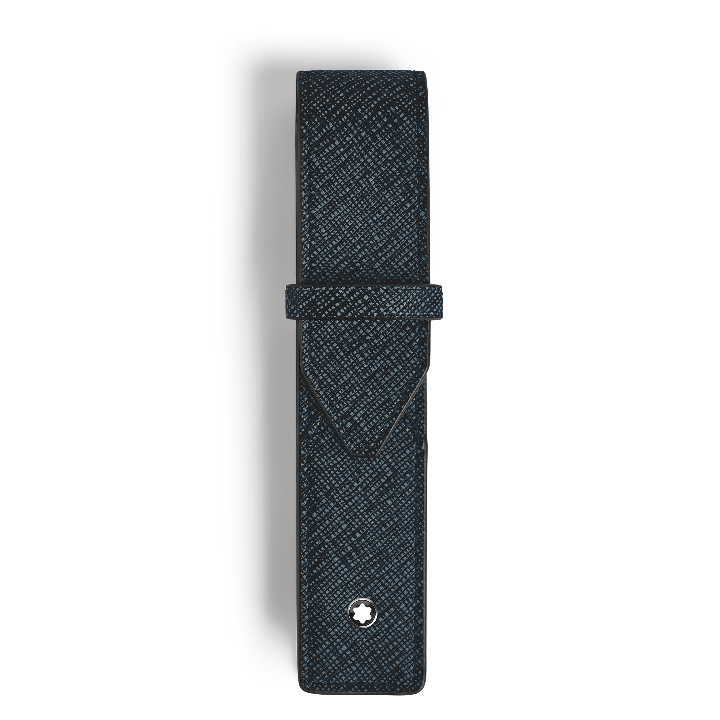 Montblanc - Envelope 1-Pen Pouch - Leather - Mb220352 - Pen Pouches   Tweed Blue