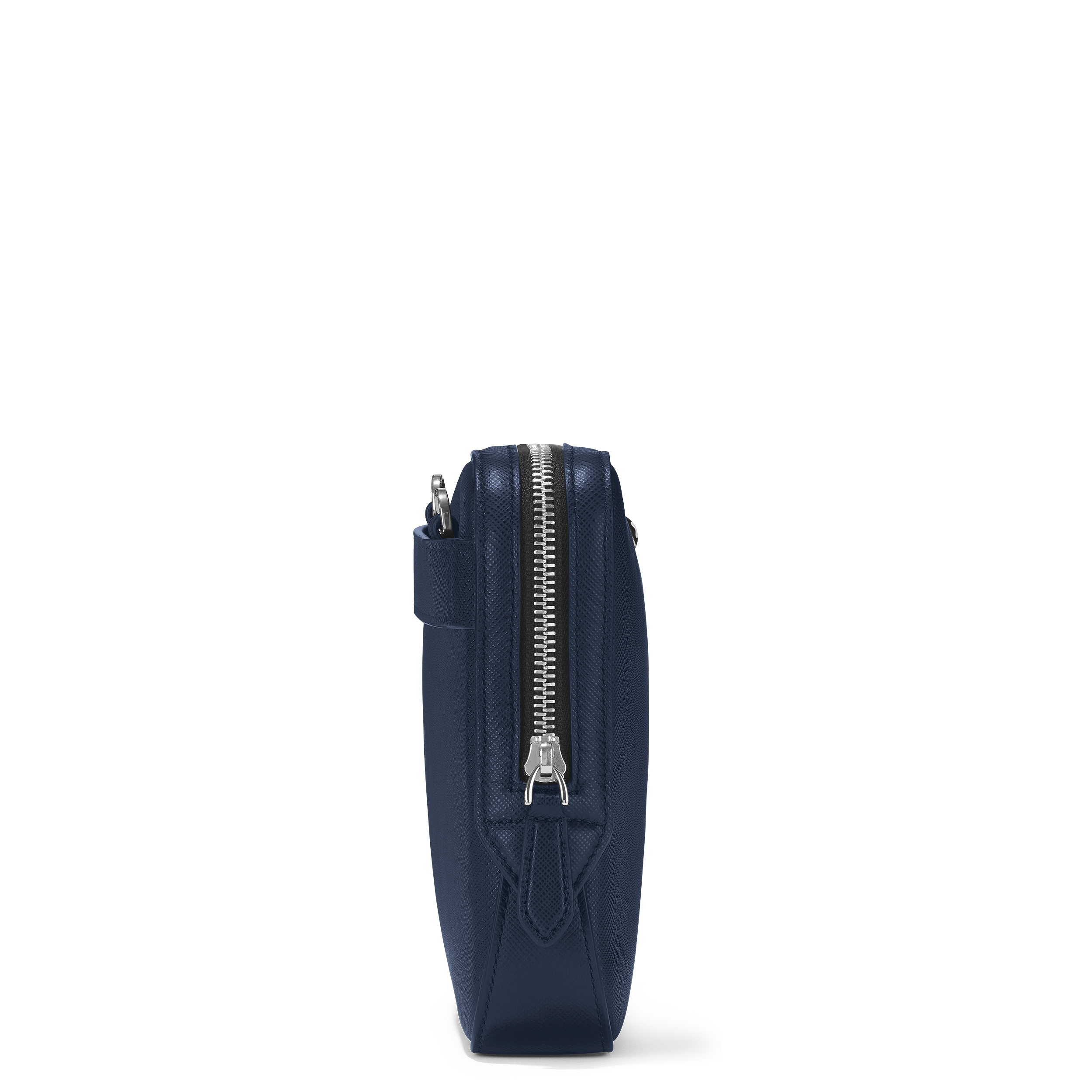  Montblanc - Sac à Bandoulière Petit Modèle En Cuir Sartorial - Bleu Encre - Mb131718 - Sacs Reporter 