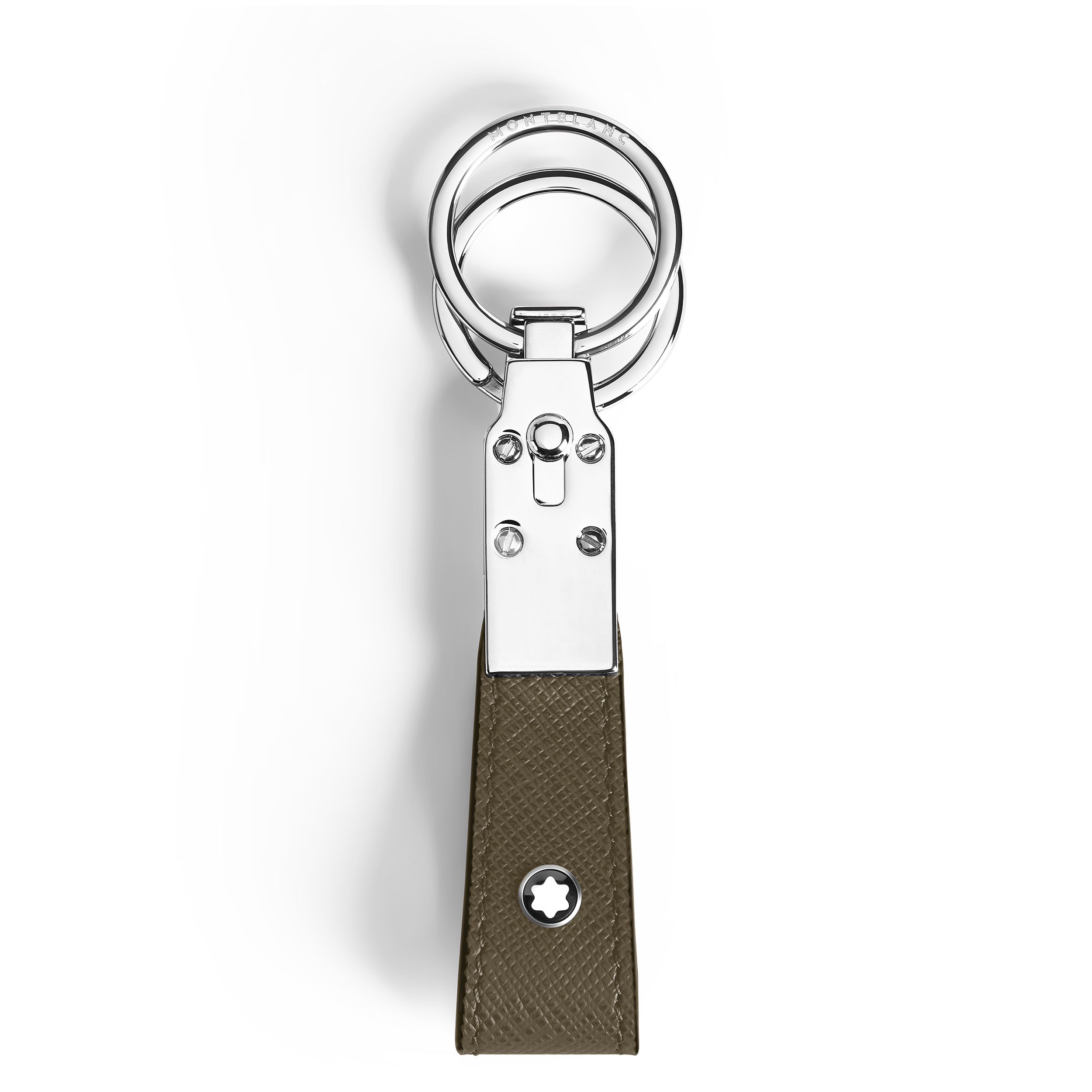 Montblanc - Loop Key Holder In Sartorial Leather - Leather - Mb221354 - Key Rings & Key Cases   Khaki