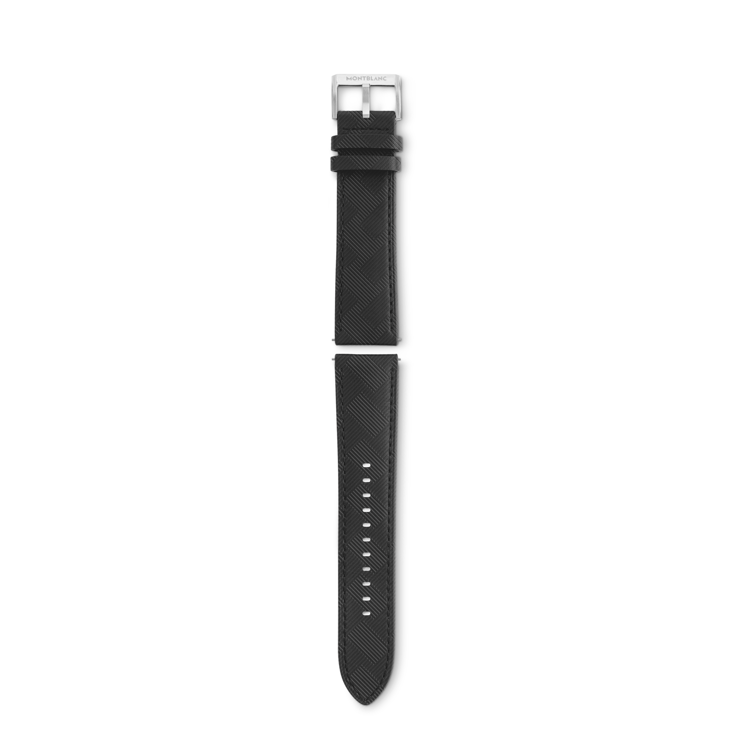  Montblanc - Graues Montblanc Extreme 3.0 Kalbslederarmband Mit Dornschließe - Grau - Kalbsleder - Mb131882 - Smart Armbänder 
