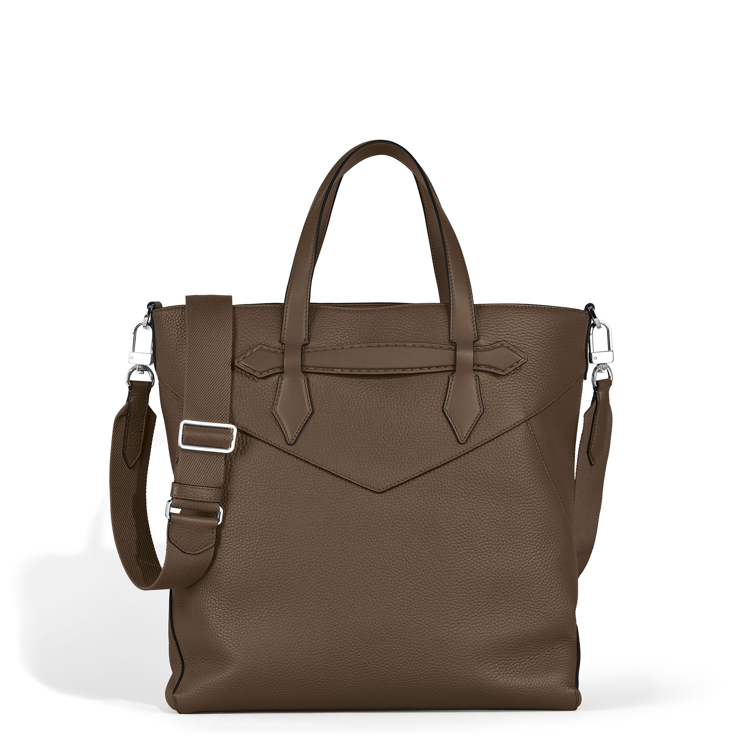 Montblanc - Envelope Tote - Leather - Mb221618 - Tote Bags   Noisette