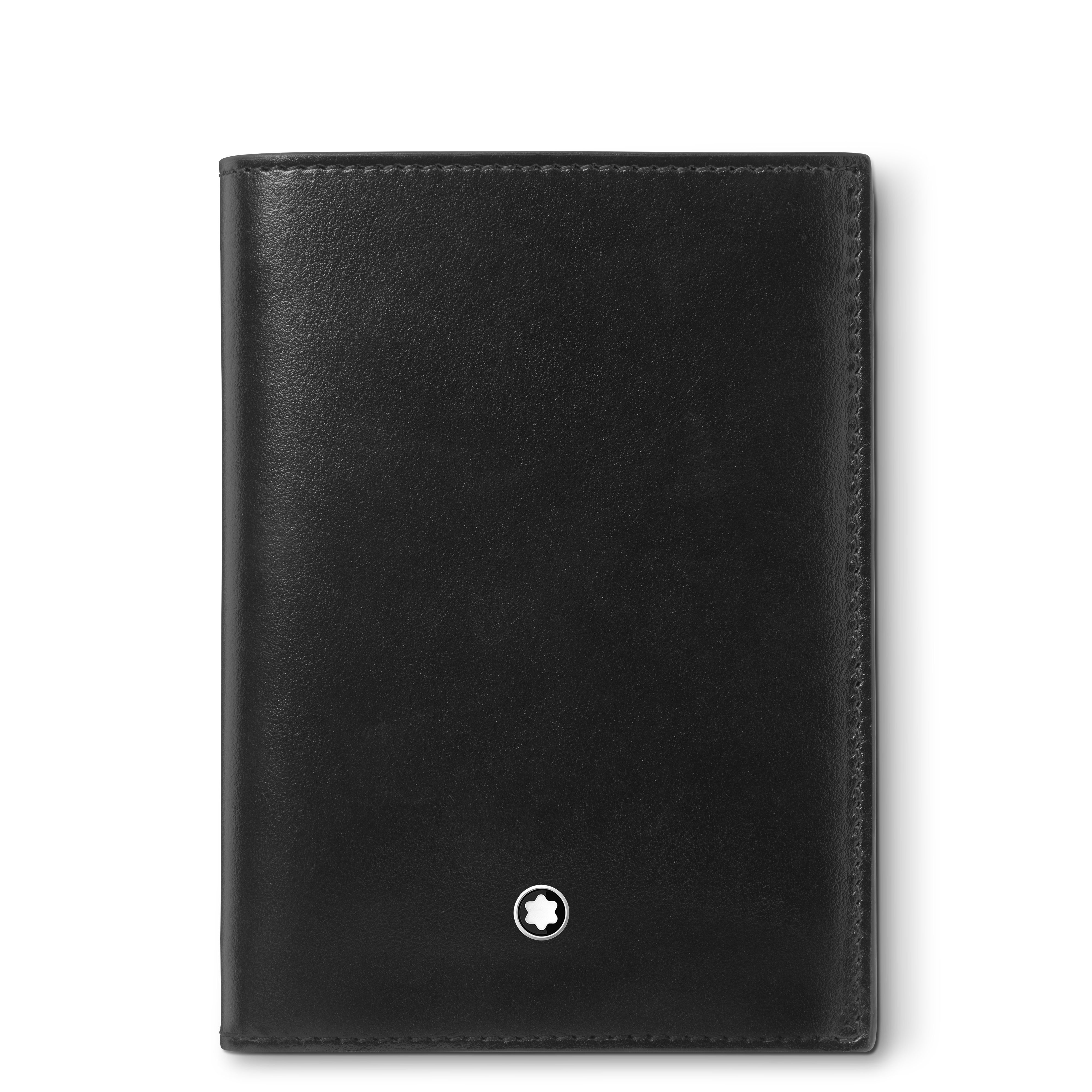  Montblanc - Brieftasche 7 Cc Mit Ausweisfach Aus Meisterstück Leder - Schwarz - Leder - Mb198380 - Brieftaschen 