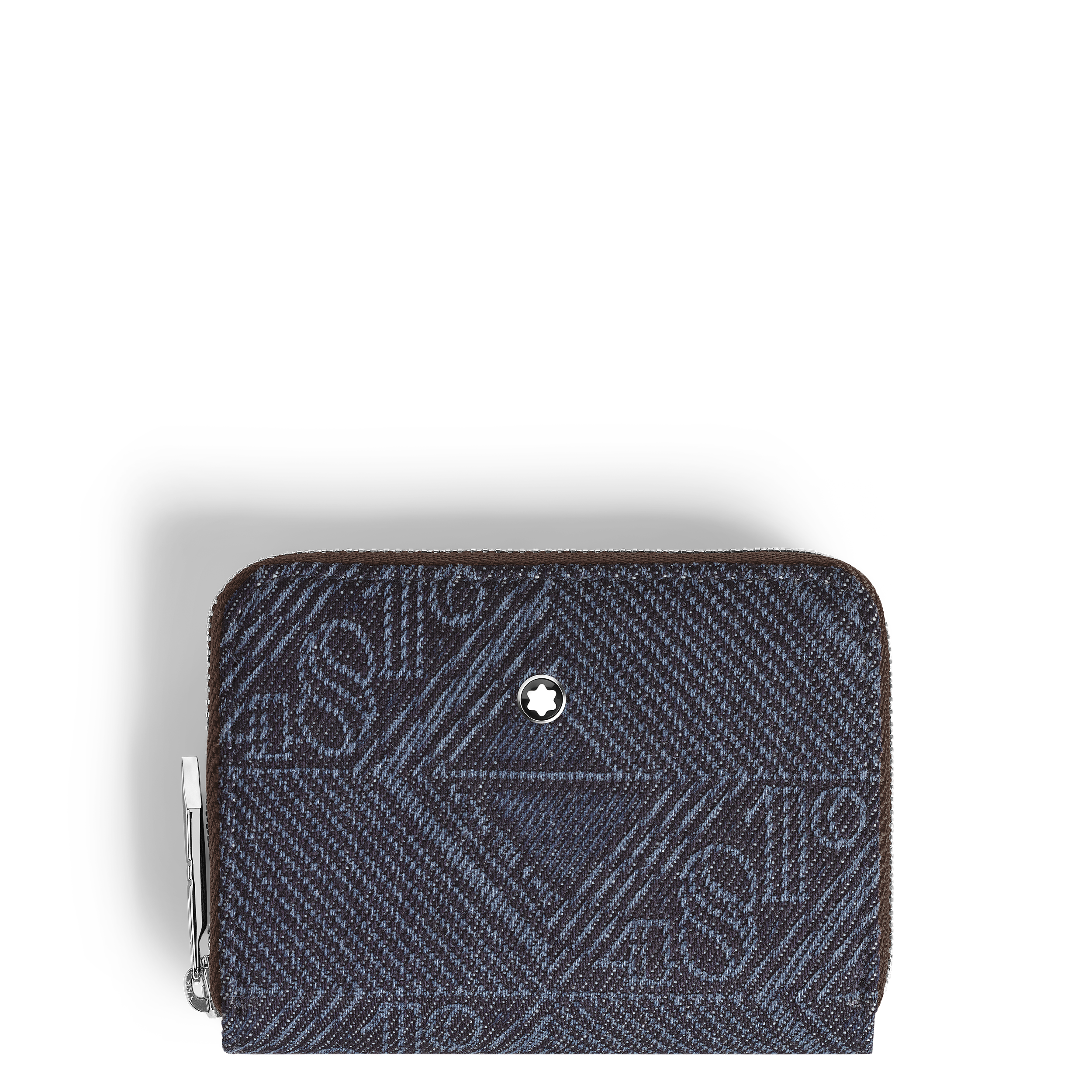 Montblanc - Mini Wallet 2Cc With Zip In 4810 Denim - Fabric And Leather - Mb221478 - Wallets Blue
