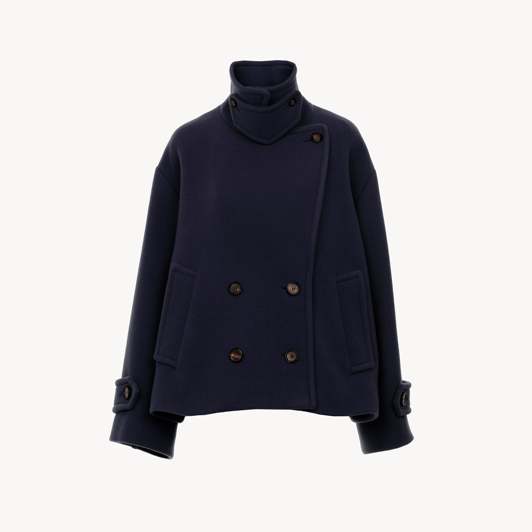 Chloé Oversized Short Coat In Wool