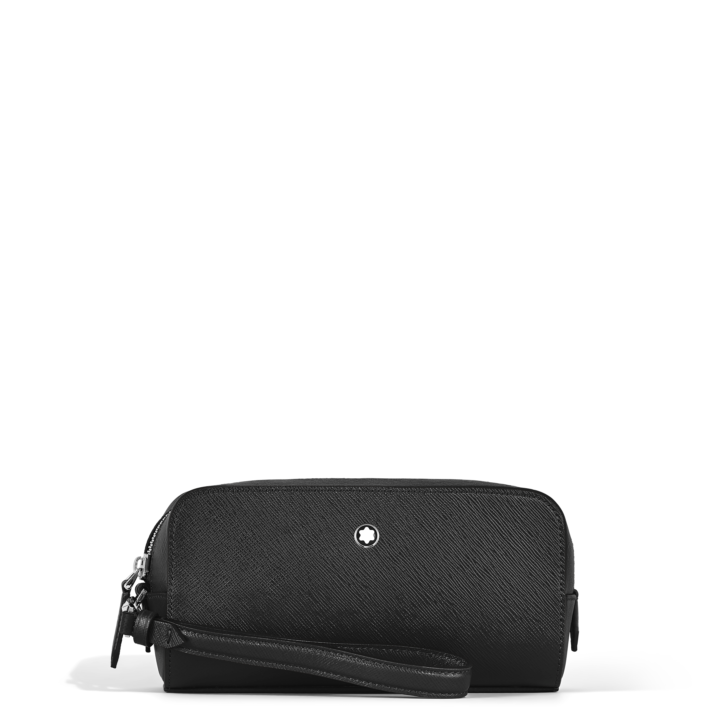 Montblanc - Small Wash Bag In Sartorial Leather - Leather - Mb221572 - Wash Bags   Black