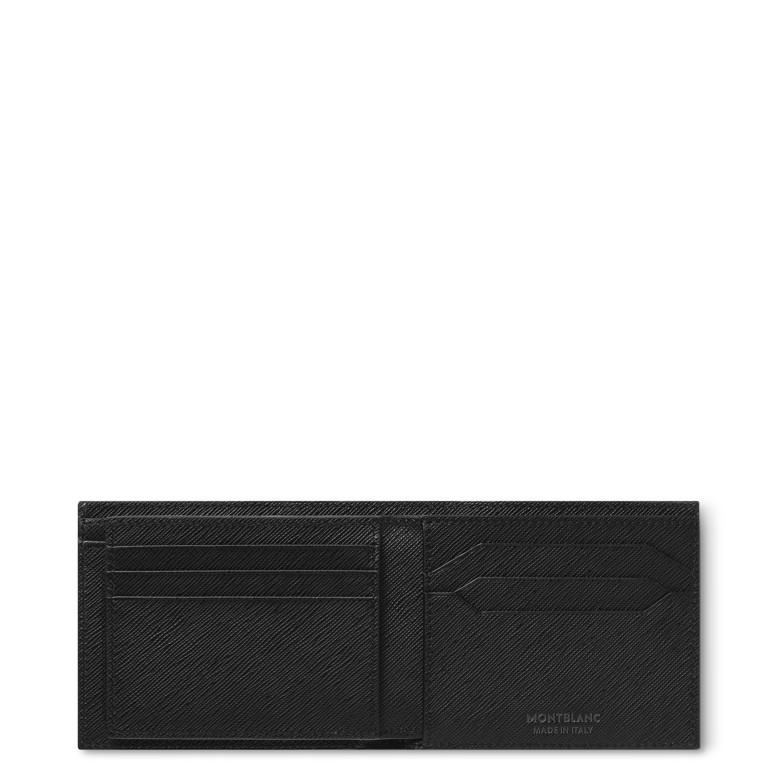  Montblanc - Cartera Para 6 Tarjetas Con 2 Bolsillos Transparentes De Piel Sartorial - Negro - Piel - Mb130318 - Carteras 